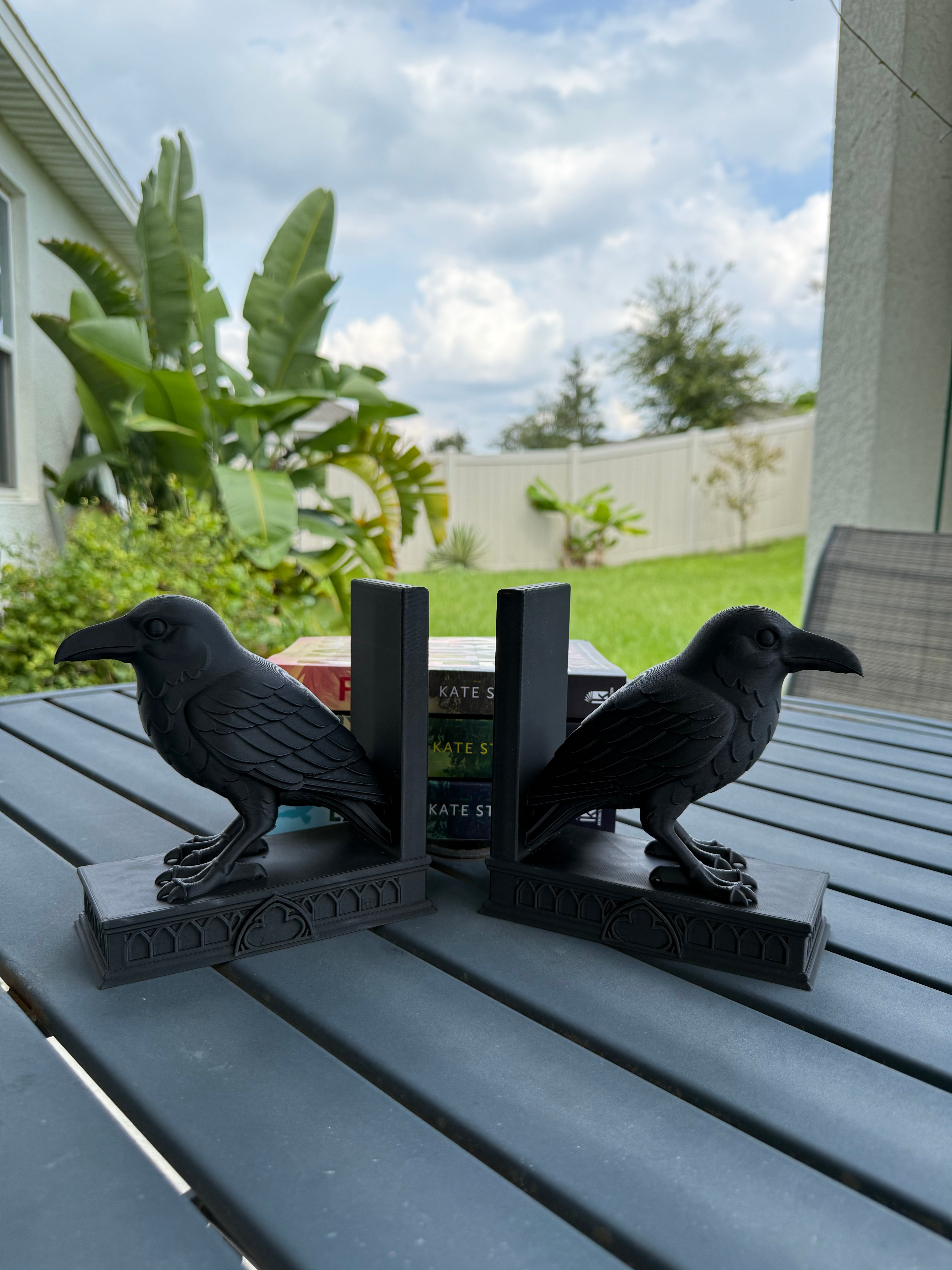 Raven Bookends | Create Fantasy Crafts | Fantasy | Dark Romance | Horror