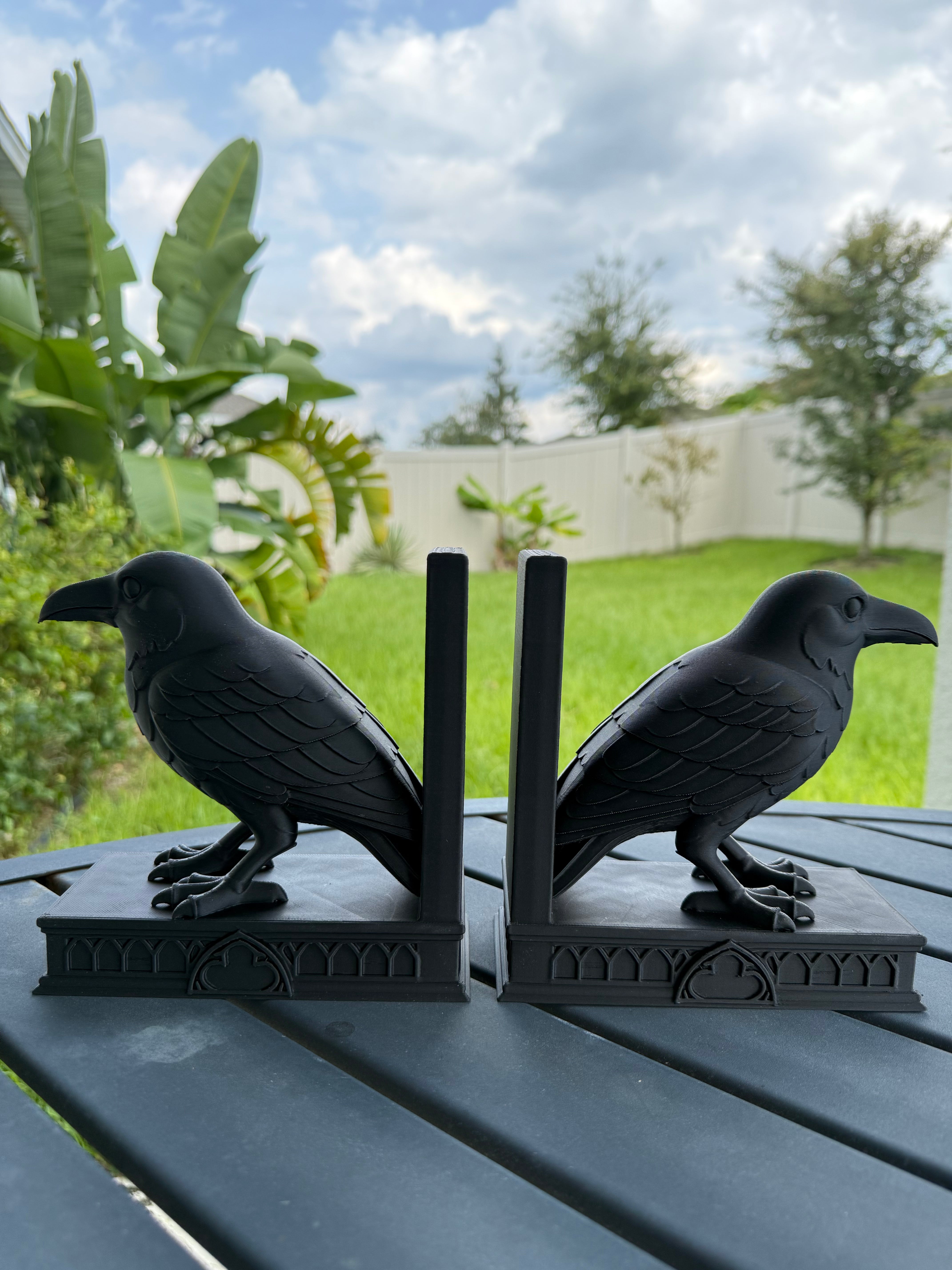 Raven Bookends | Create Fantasy Crafts | Fantasy | Dark Romance | Horror
