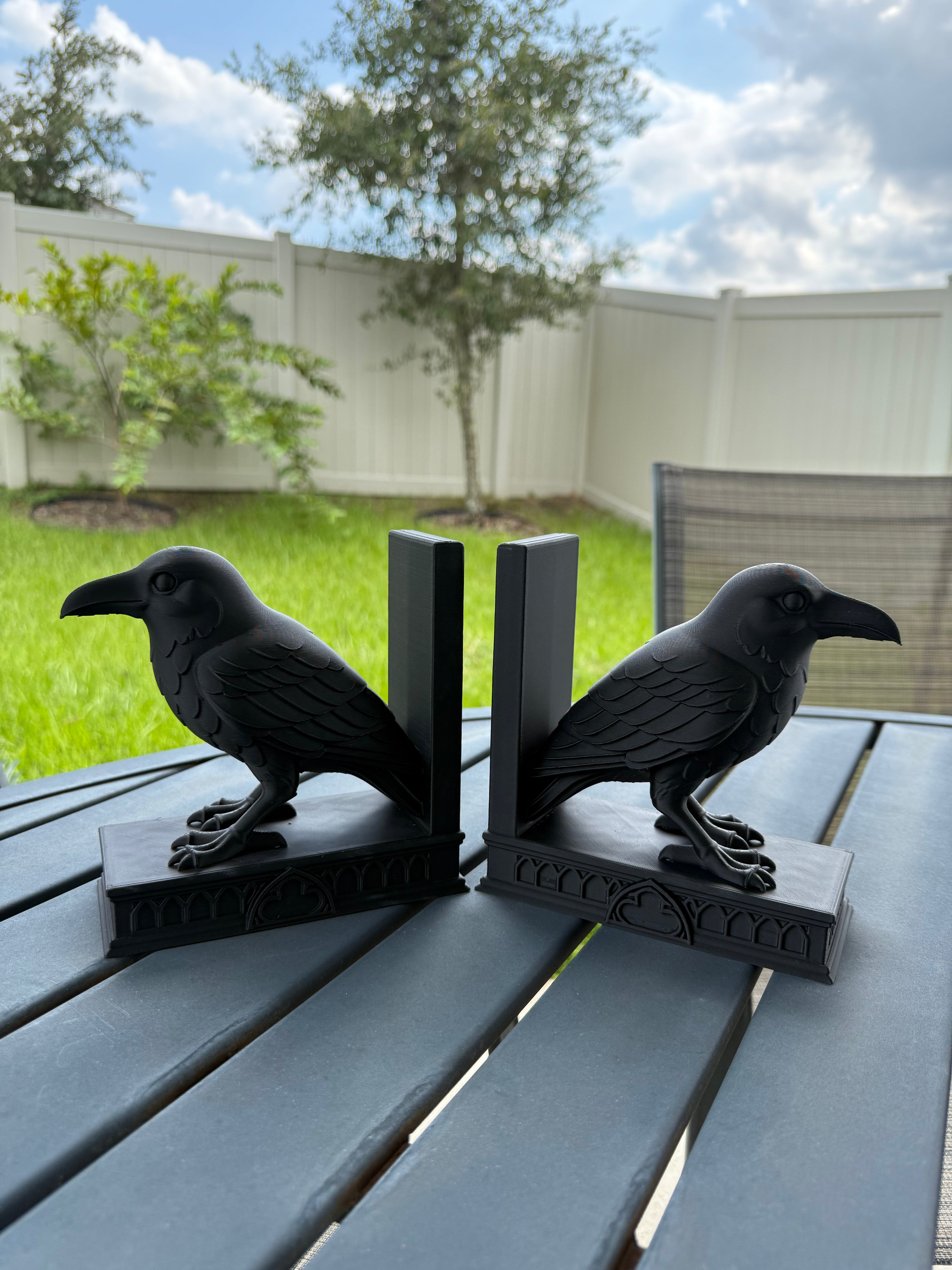 Raven Bookends | Create Fantasy Crafts | Fantasy | Dark Romance | Horror