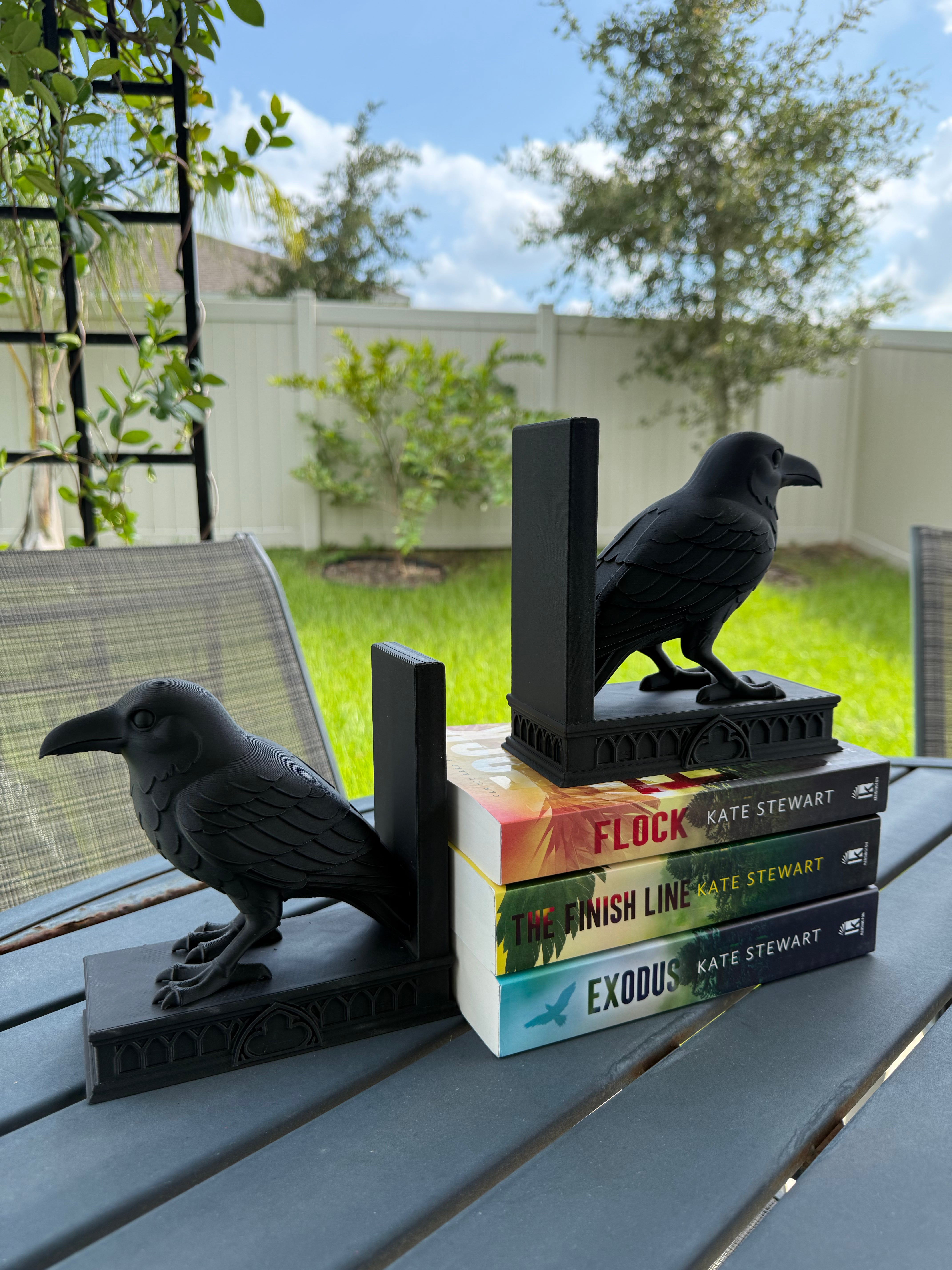 Raven Bookends | Create Fantasy Crafts | Fantasy | Dark Romance | Horror