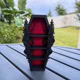 Gothic Coffin Mini Shelf | Book Shelf Decor