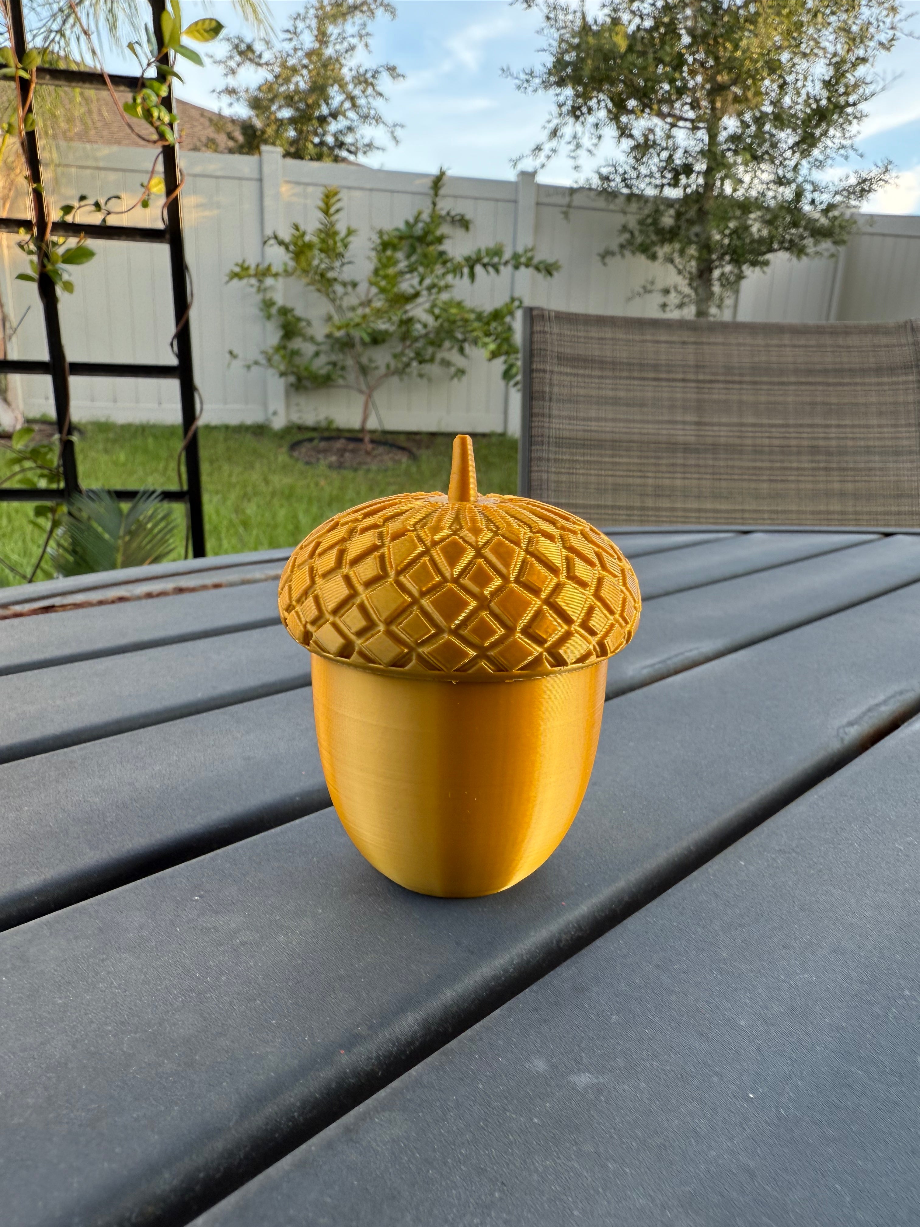 Golden Acorn Bookshelf Decor-Create Fantasy Crafts