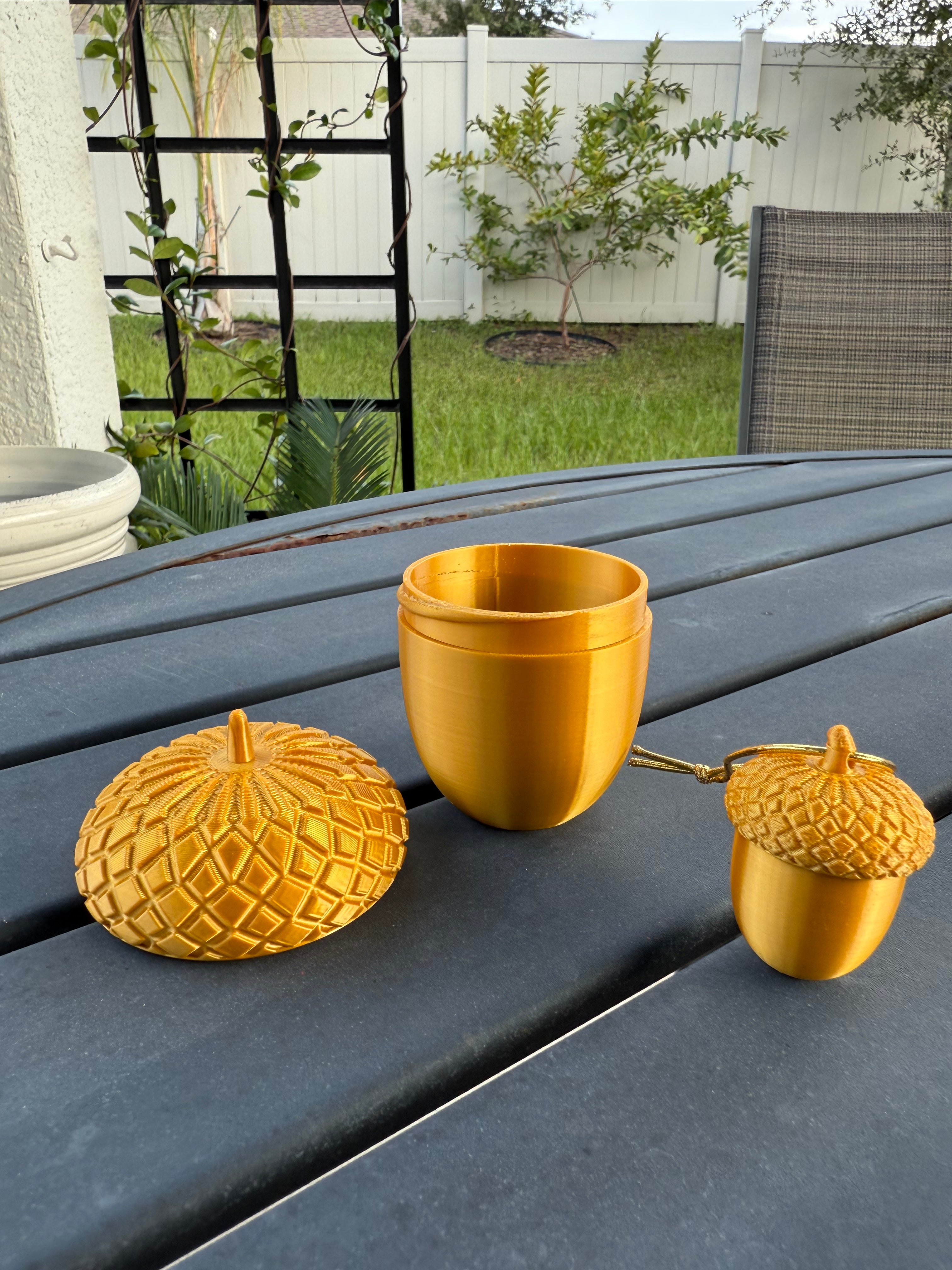 Golden Acorn Bookshelf Decor-Create Fantasy Crafts