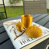 Golden Acorn Bookshelf Decor-Create Fantasy Crafts