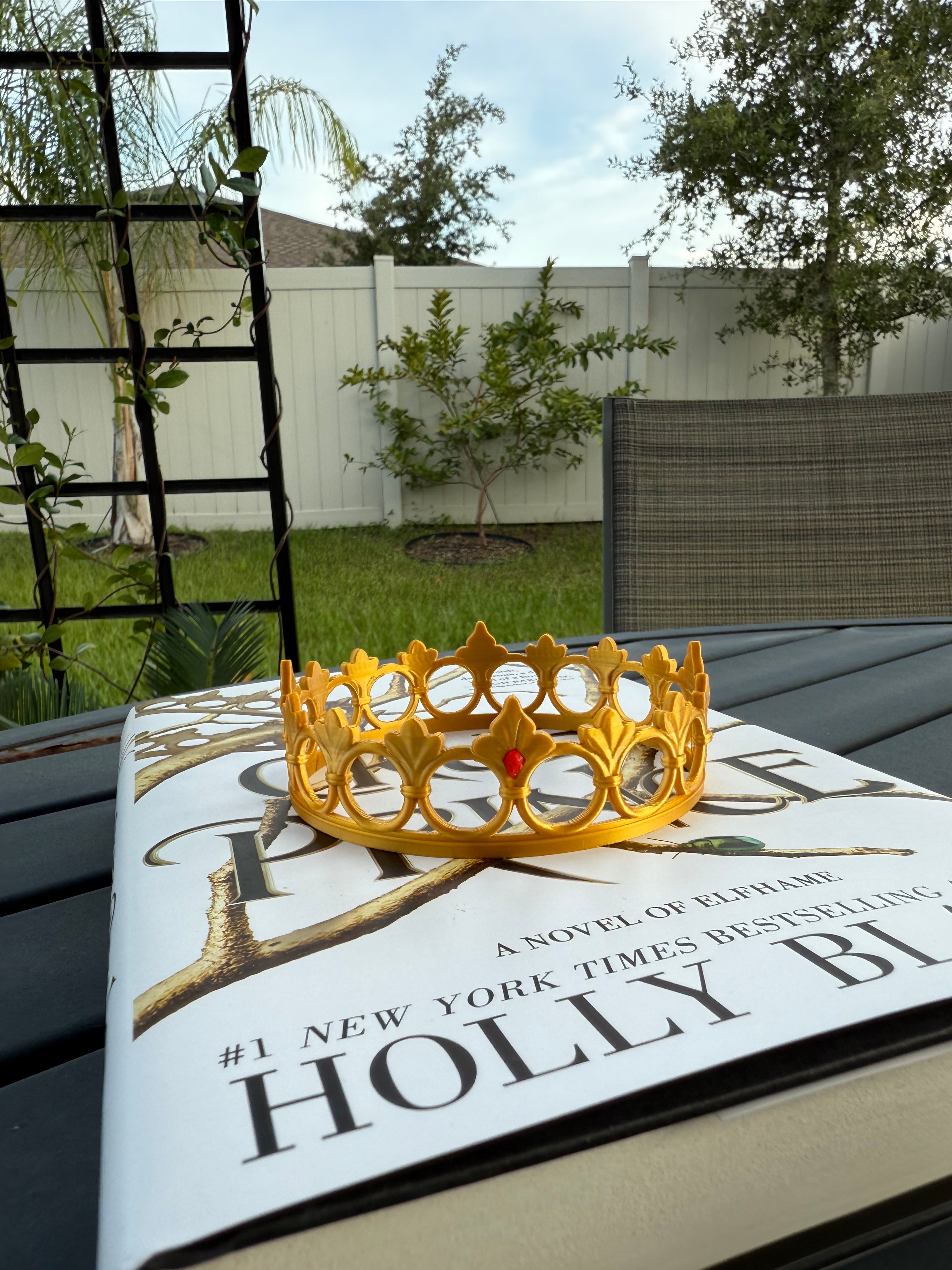 Golden Fae Crown Bookshelf Decor-Create Fantasy Crafts