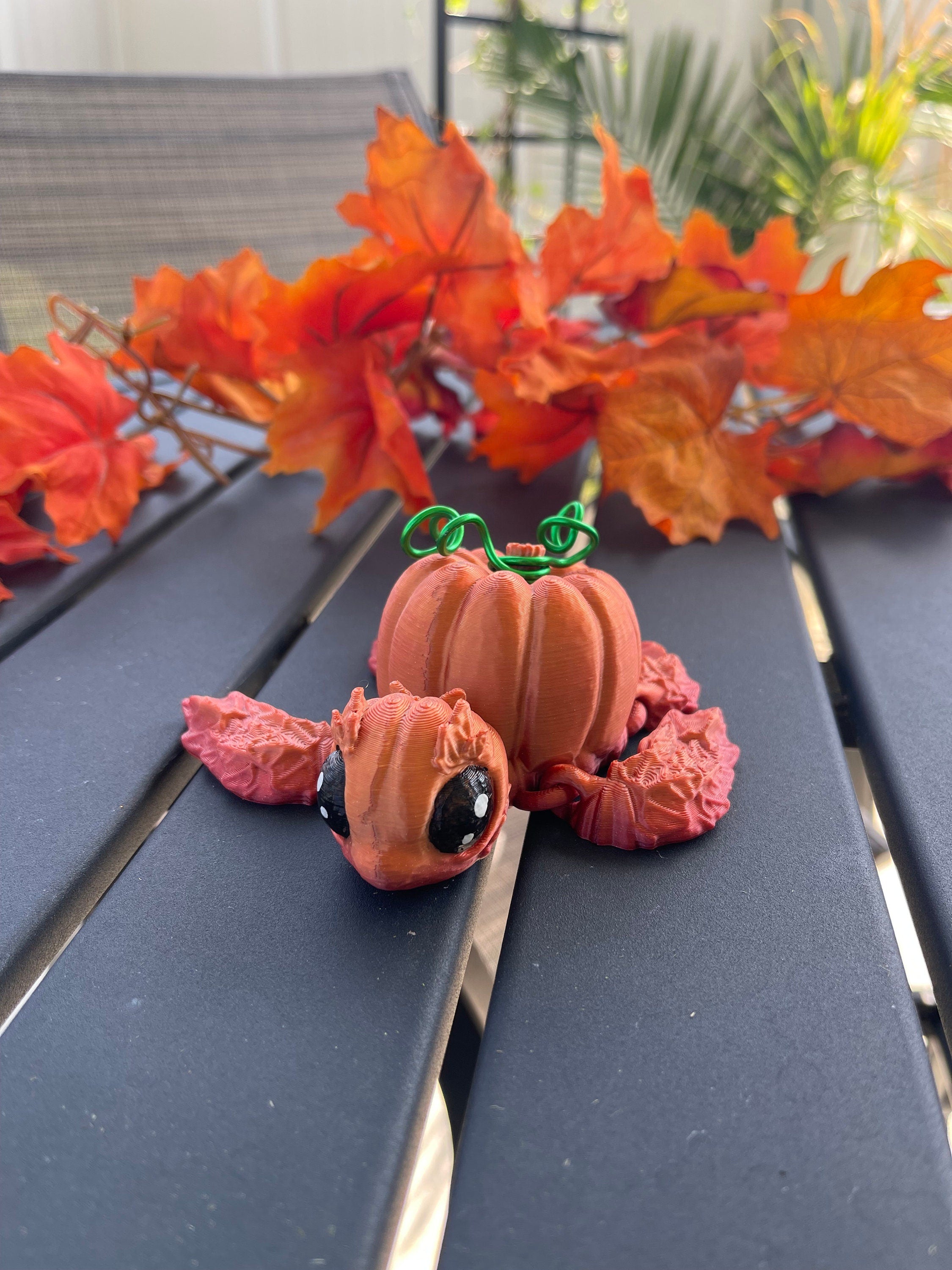 3D Print Pumpkin Turtle Fall Decor Desk Decor Fidget Toy-Create Fantasy Crafts
