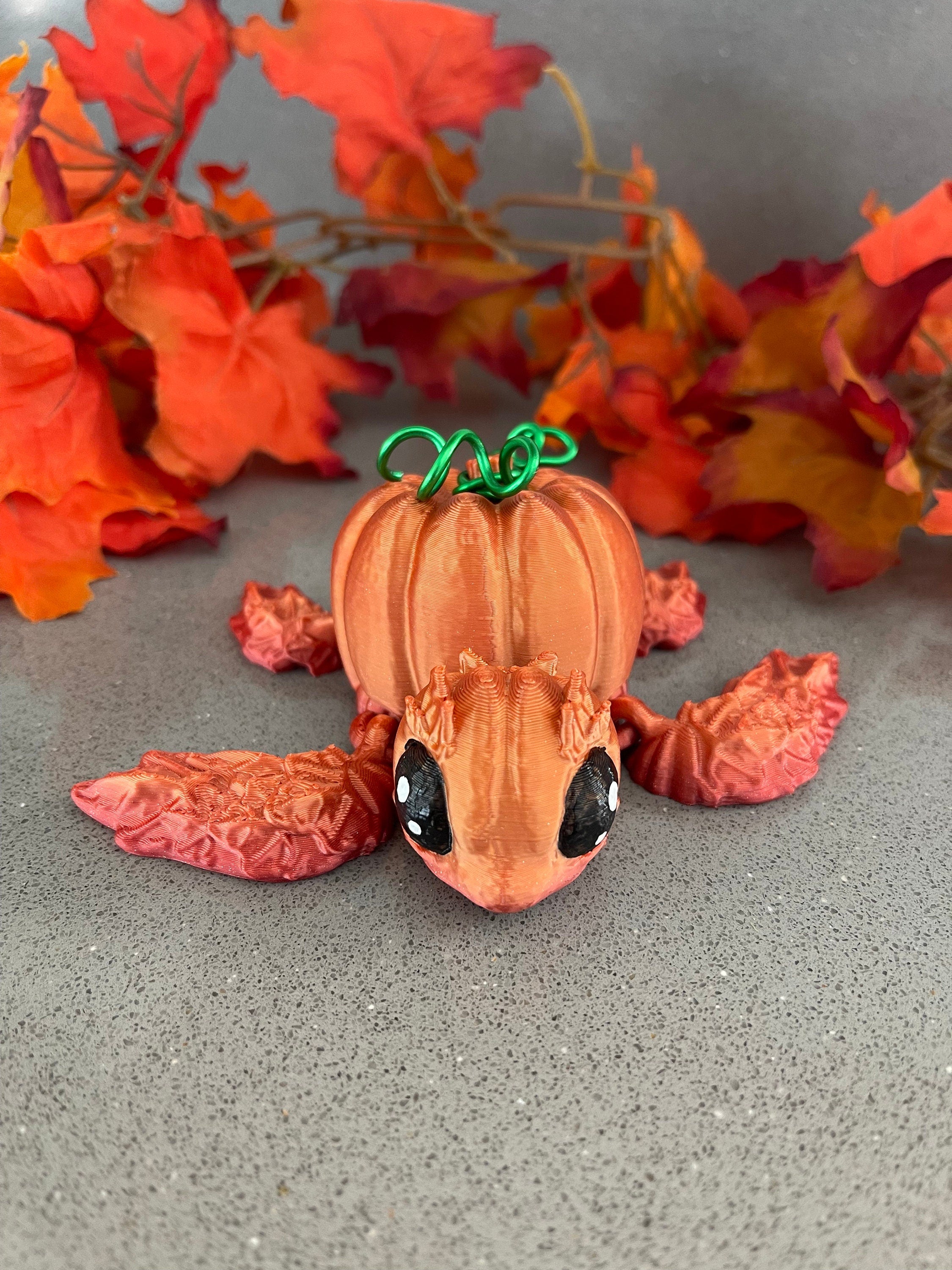3D Print Pumpkin Turtle Fall Decor Desk Decor Fidget Toy-Create Fantasy Crafts