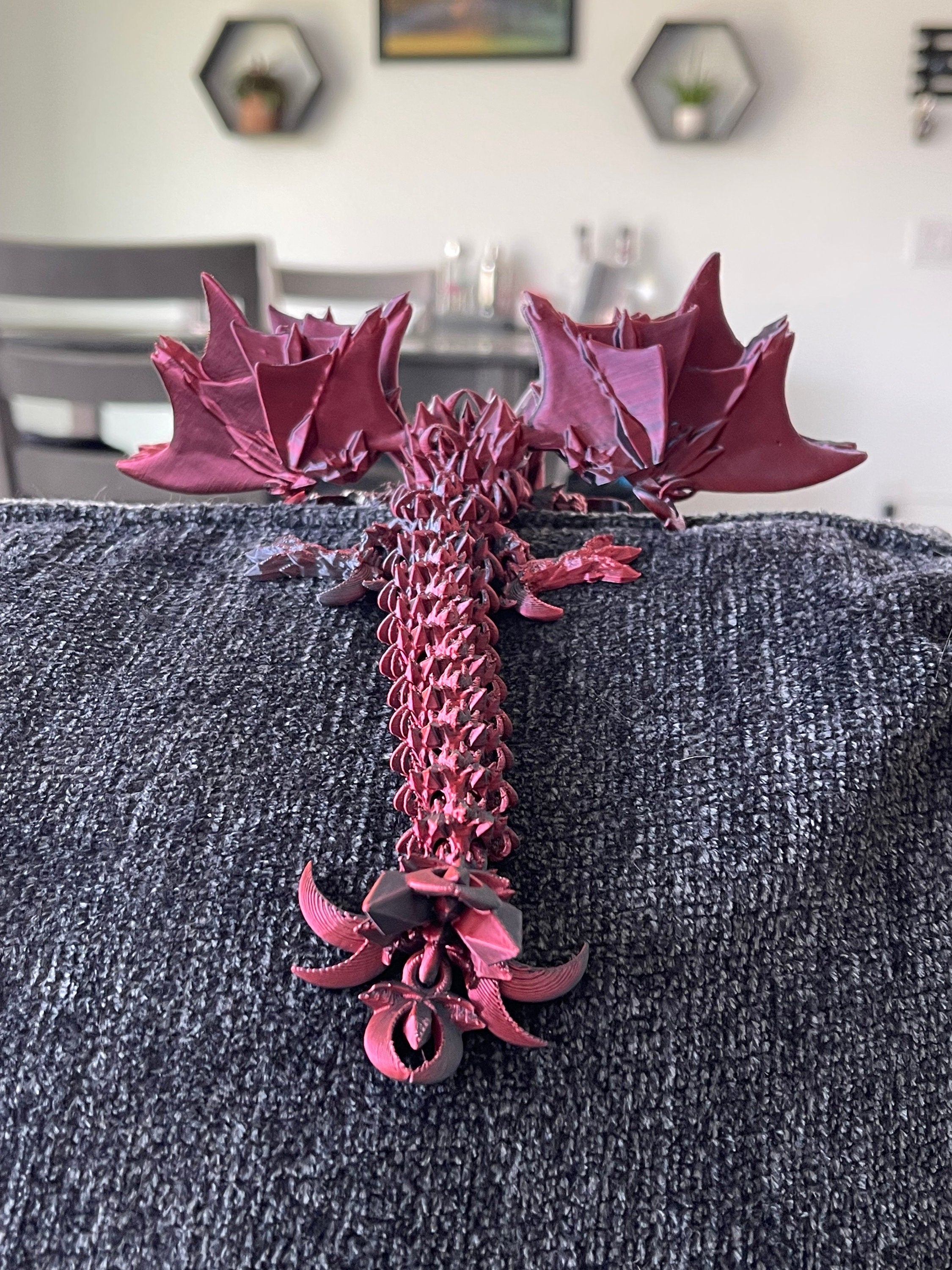 3D Print Winged Bat Dragon Articulated Nightwing Dragon-Create Fantasy Crafts