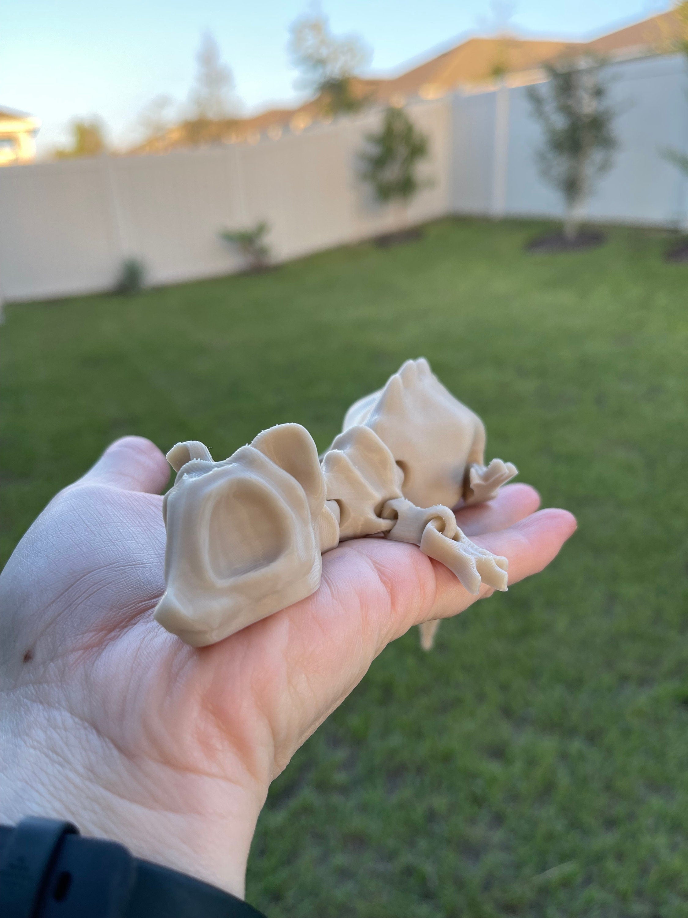 Bone Rat Articulating 3D Print Skeleton Rat-Create Fantasy Crafts