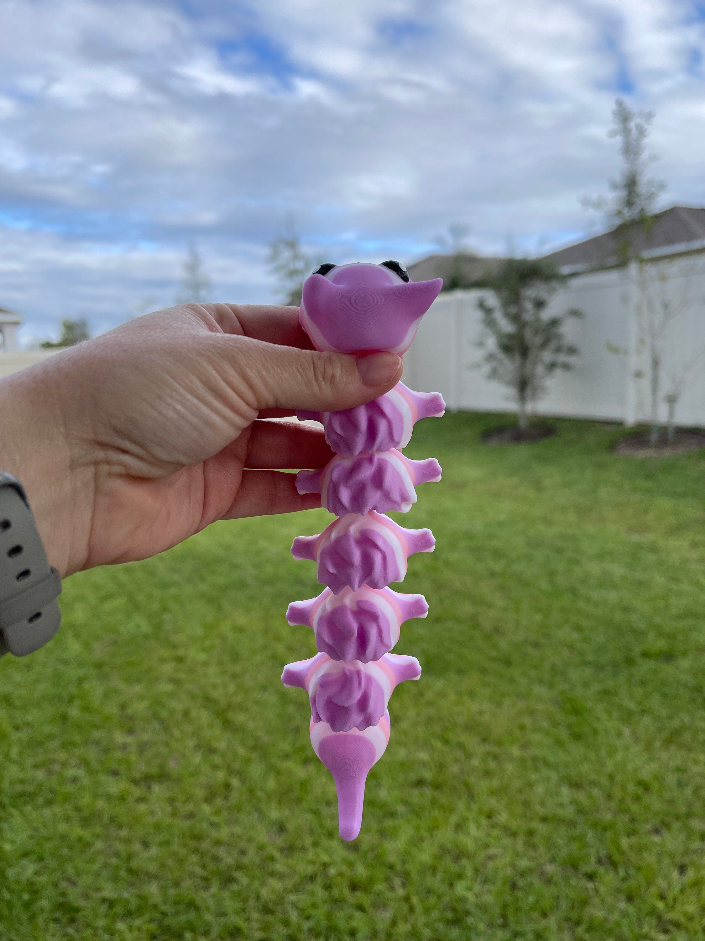 3D Print Cute Cat-erpillar Cat Caterpillar Gift Fidget Toy Decor-Create Fantasy Crafts