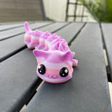 3D Print Cute Cat-erpillar Cat Caterpillar Gift Fidget Toy Decor-Create Fantasy Crafts