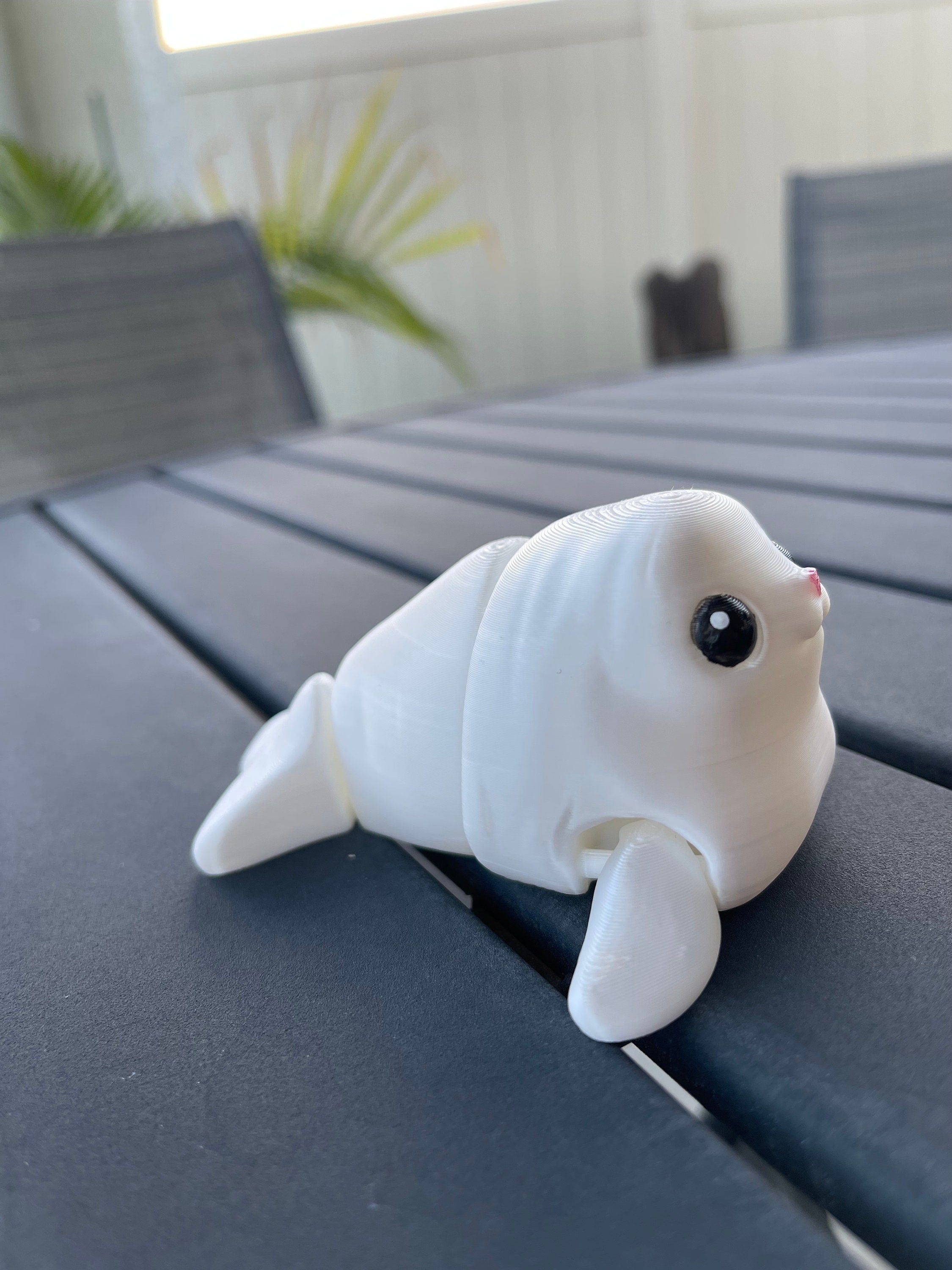 3D Print Cute Seal Articulating Gift Desk Decor Customizable You Choose Color-Create Fantasy Crafts