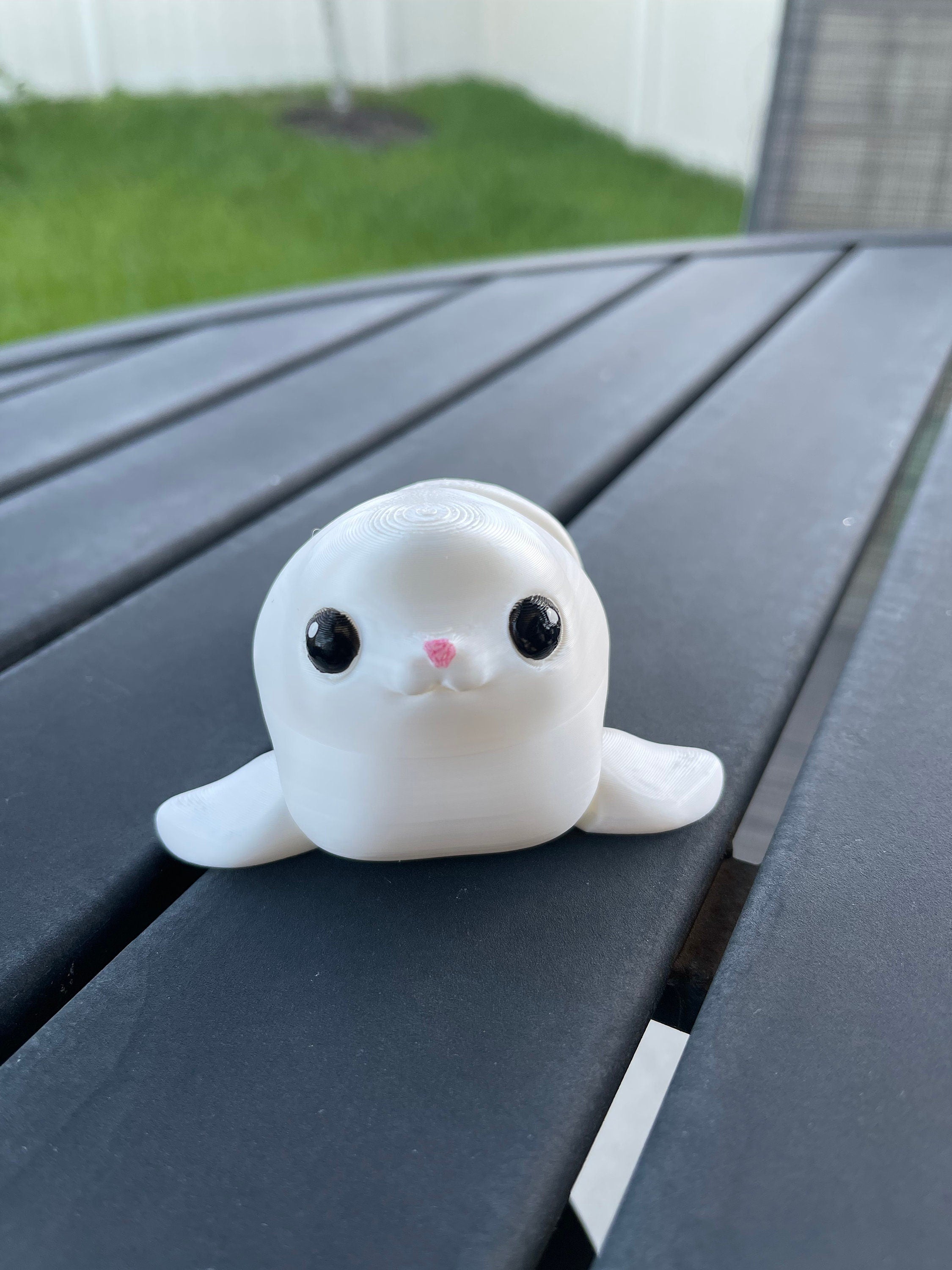 3D Print Cute Seal Articulating Gift Desk Decor Customizable You Choose Color-Create Fantasy Crafts