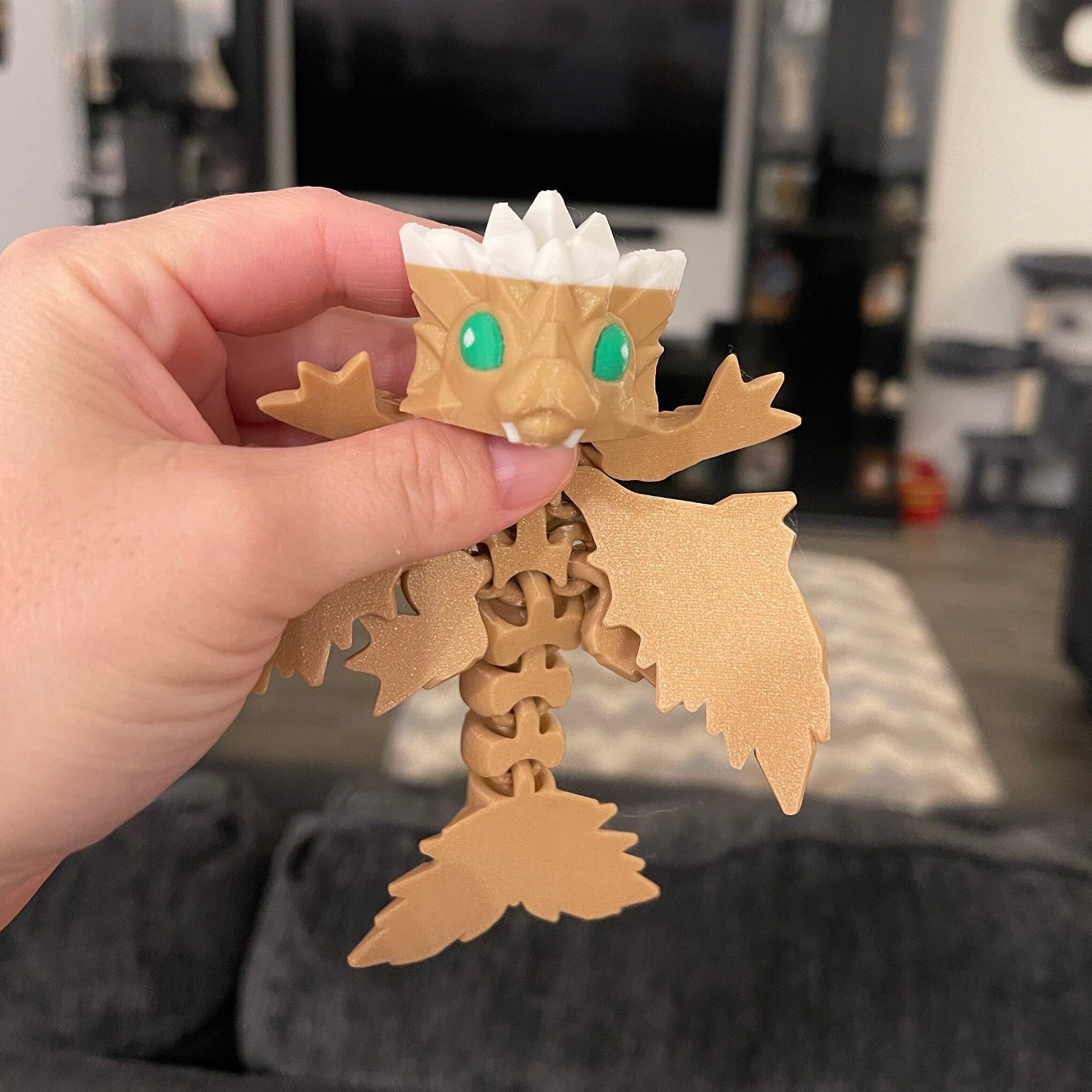 3D Print Small Crystal Wing Dragon - SPECIAL EDITION COLORS-Create Fantasy Crafts