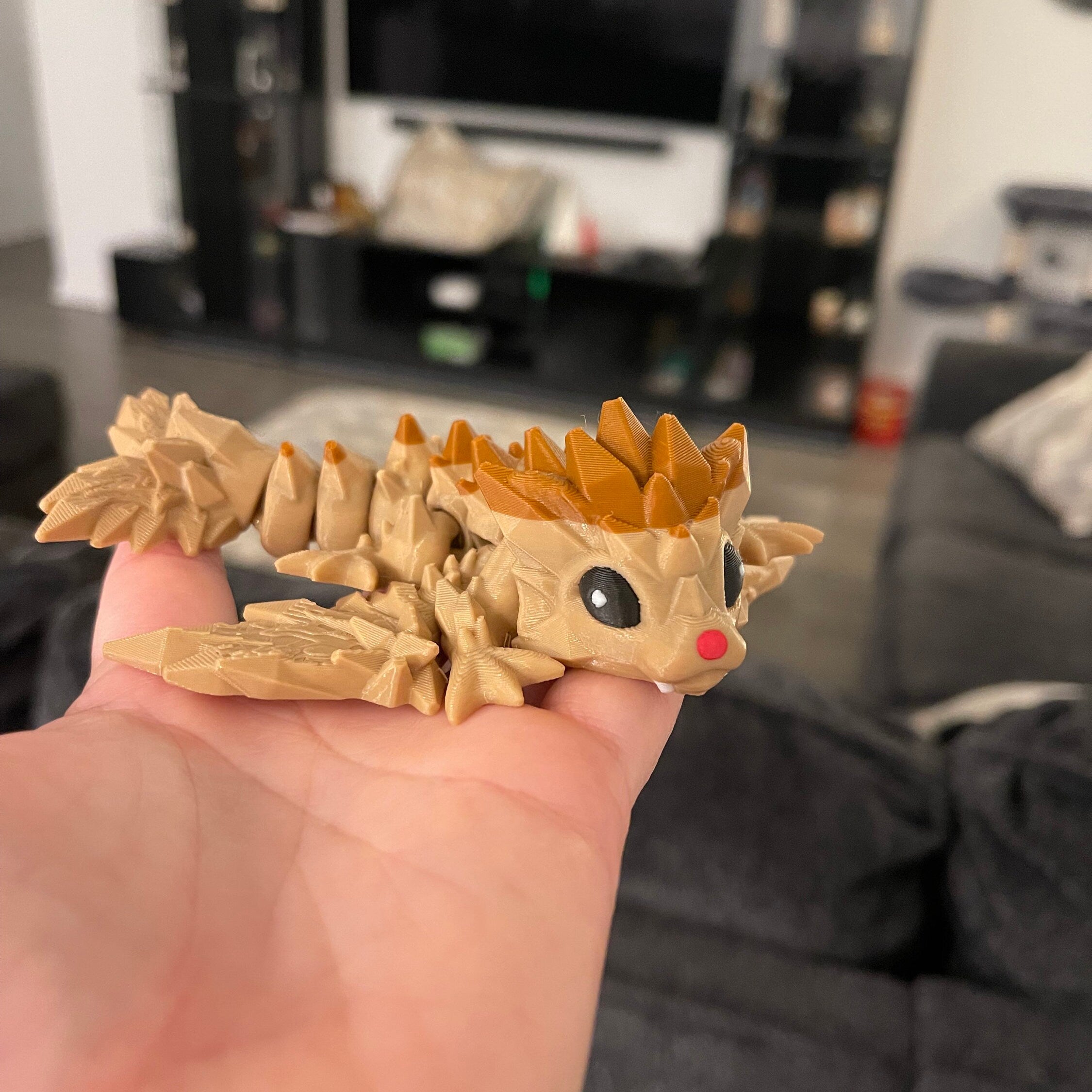 3D Print Small Crystal Wing Dragon - SPECIAL EDITION COLORS-Create Fantasy Crafts