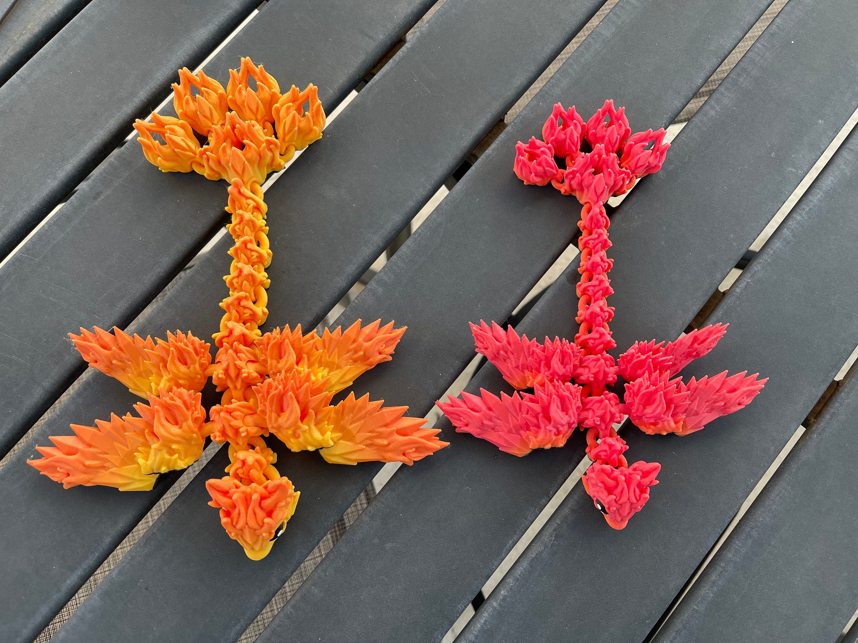 Phoenix Dragon Articulating 3D Print Gift Toy Decor Fire Dragon-Create Fantasy Crafts