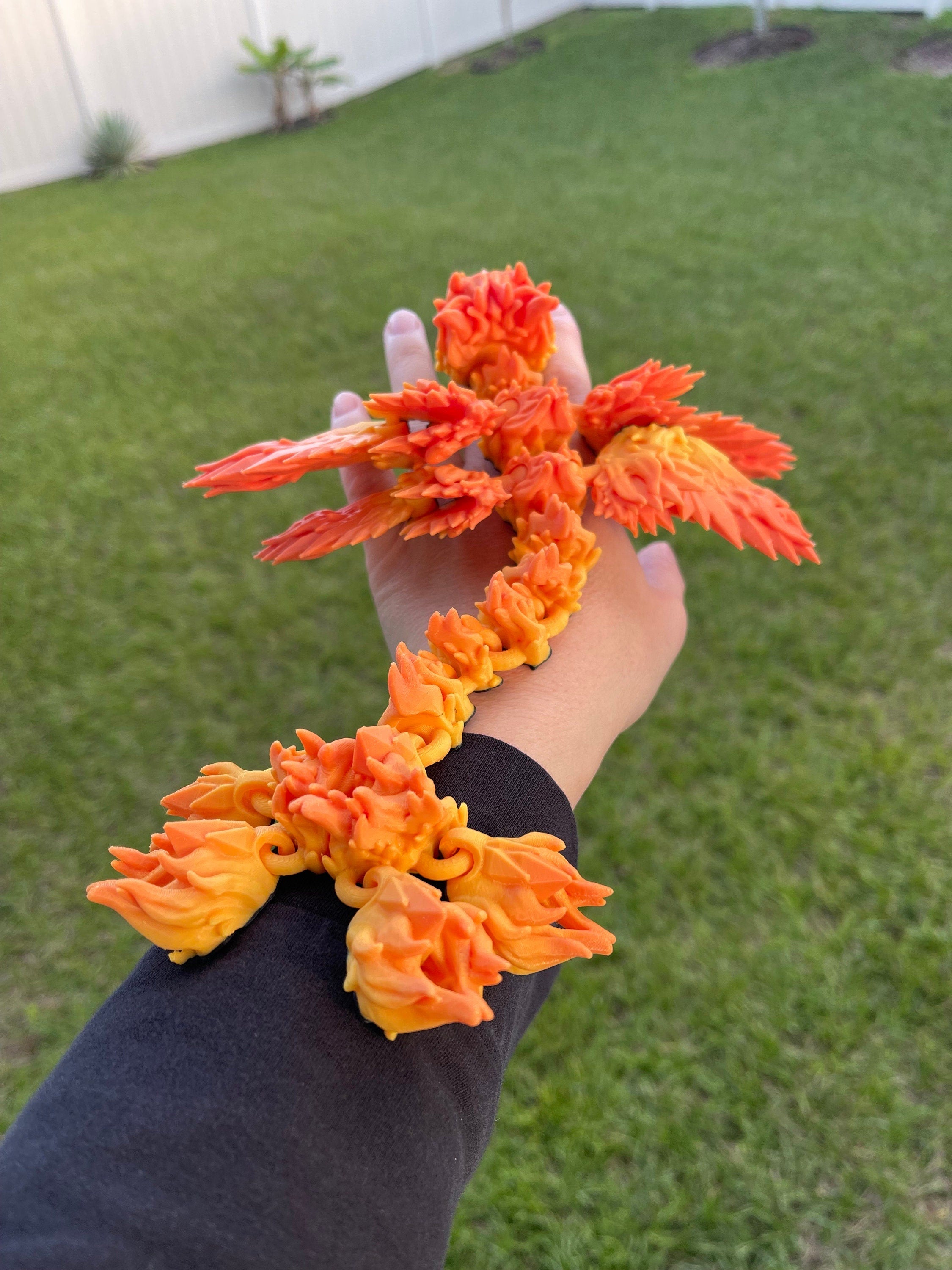 Phoenix Dragon Articulating 3D Print Gift Toy Decor Fire Dragon-Create Fantasy Crafts