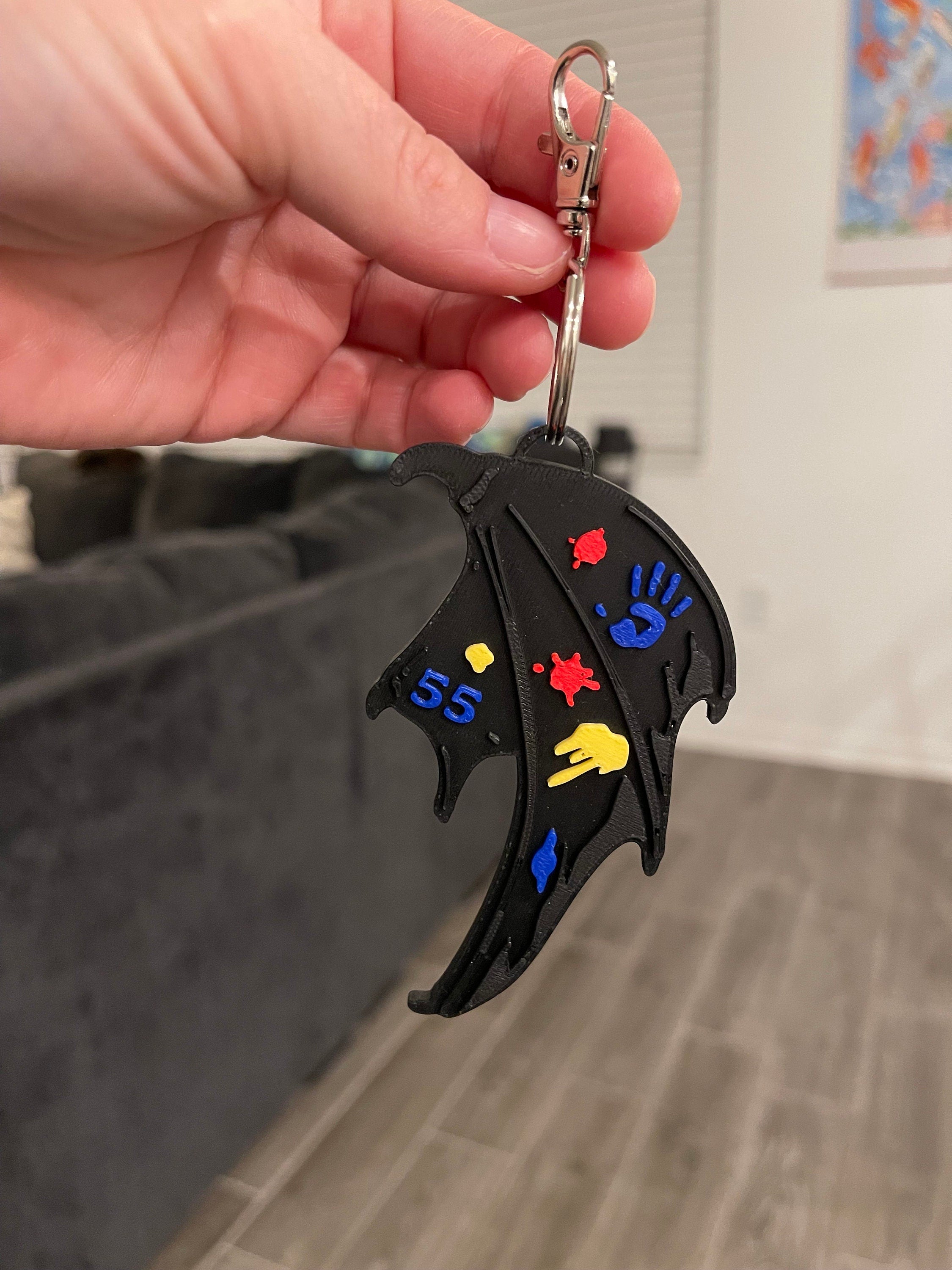 Bookish inspired 3D print Keychains-Create Fantasy Crafts