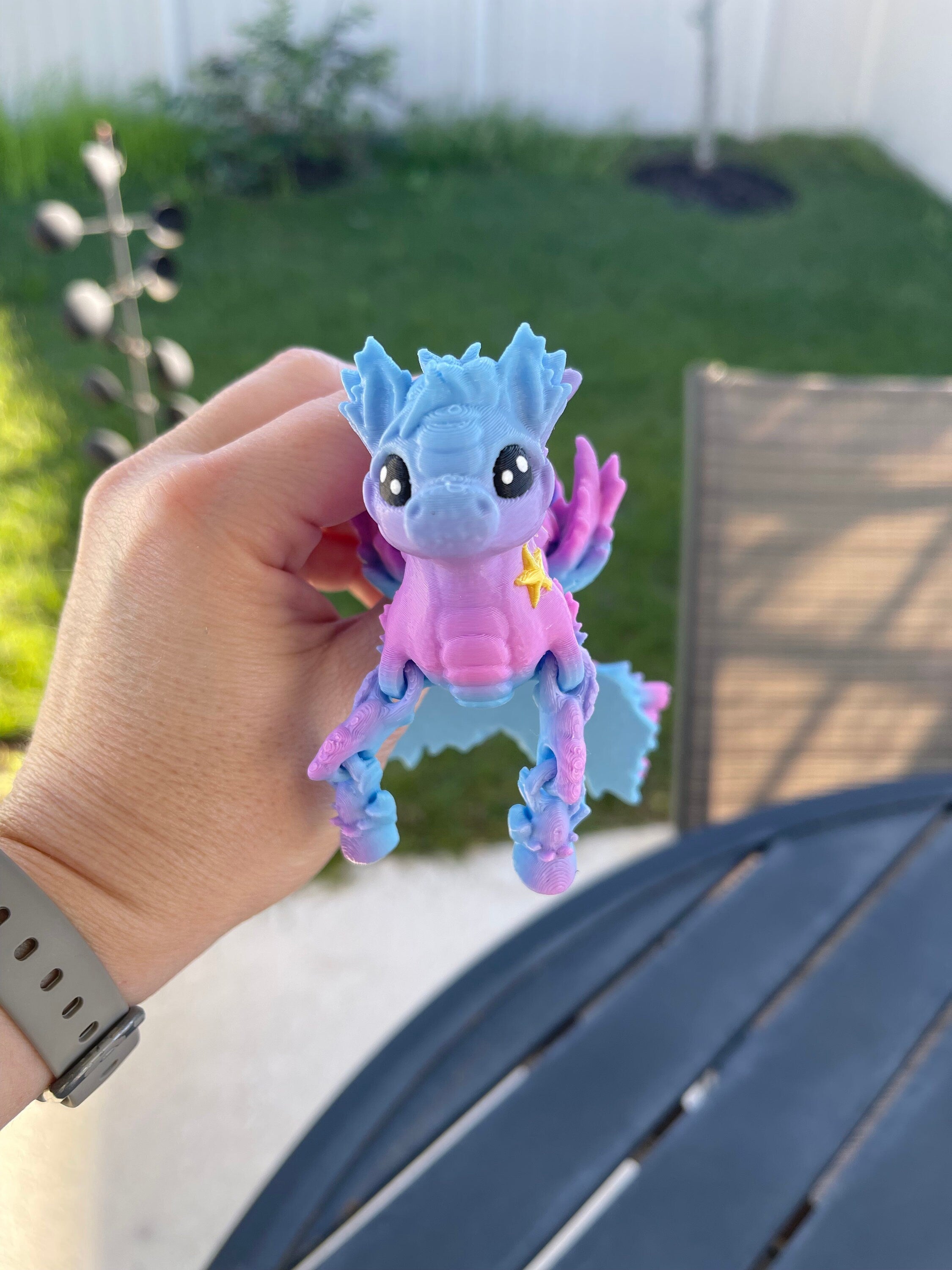 3D Print Sea Horse Mermaid Customizable You Choose Color-Create Fantasy Crafts