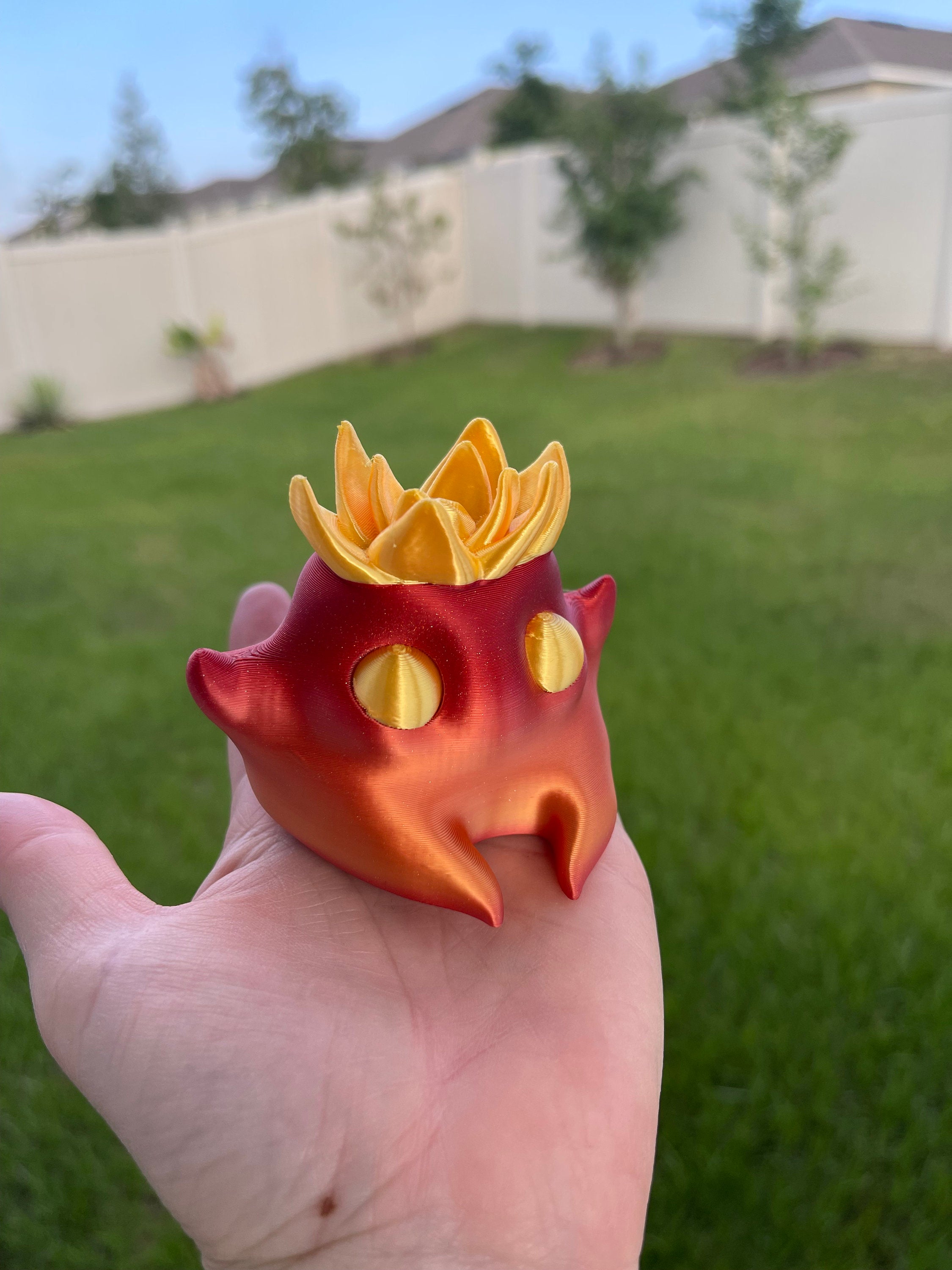 Cute Butt Sprite 3D Print Customizable Choose Color-Create Fantasy Crafts
