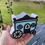 Carriage Shaped Book Mark Holder 3D Print Customizable Choose Color-Create Fantasy Crafts