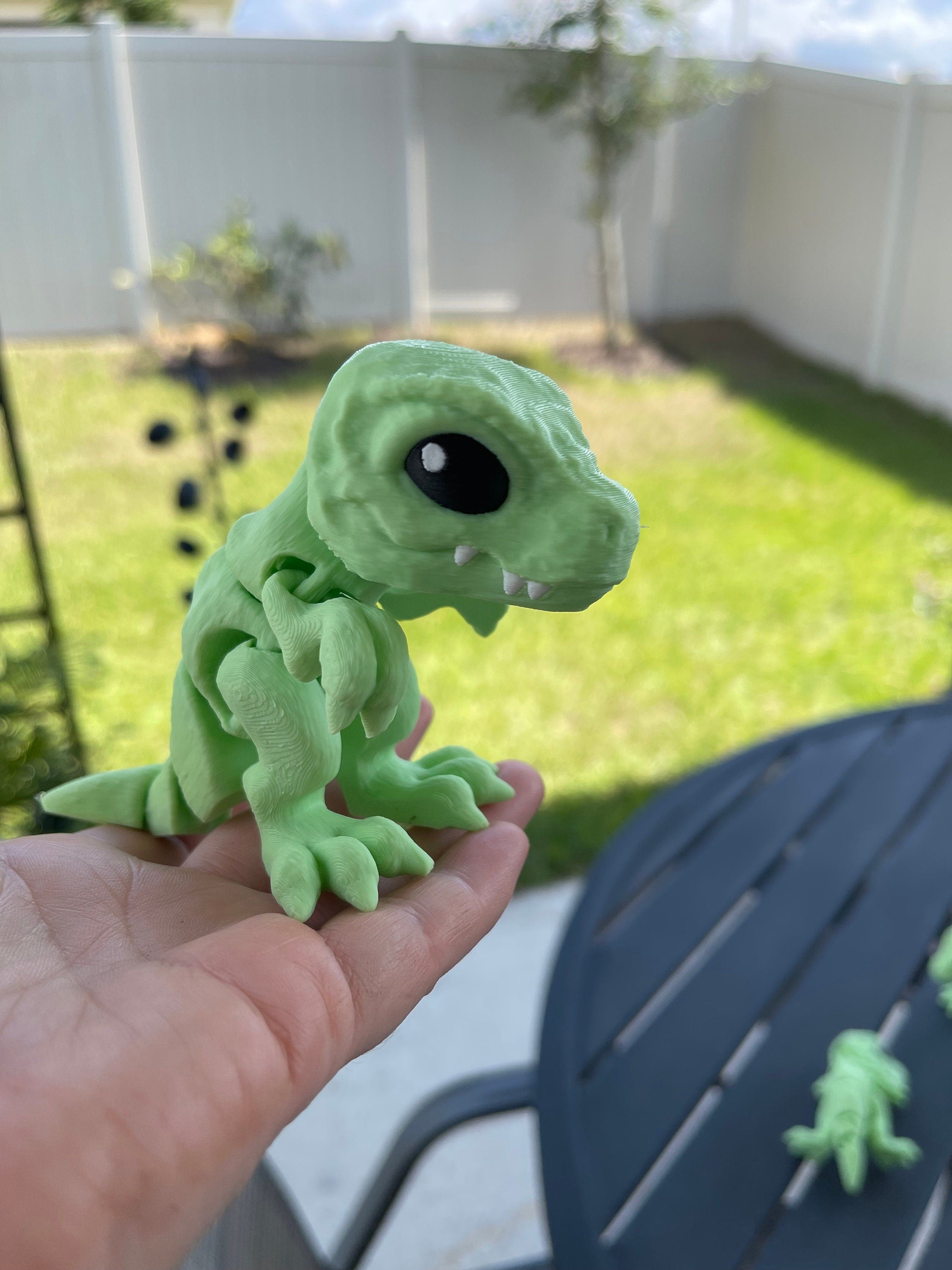 T-Rex 3D Printed Articulating small T-Rex Dinosaur Customizable Choose Color-Create Fantasy Crafts
