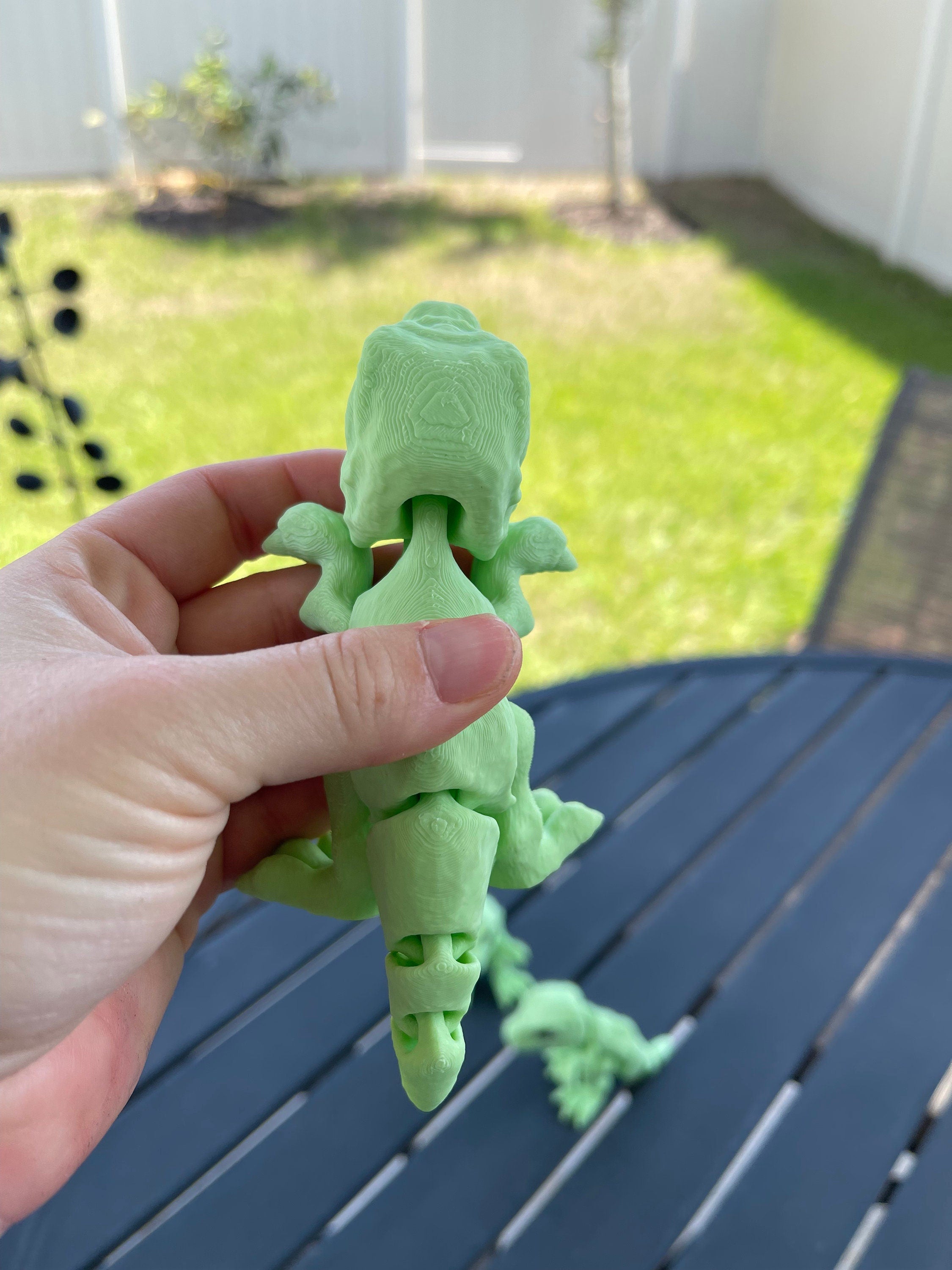 T-Rex 3D Printed Articulating small T-Rex Dinosaur Customizable Choose Color-Create Fantasy Crafts
