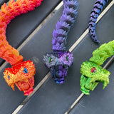 Bush Viper Articulating 3D Snake Rattle Snake Customizable-Create Fantasy Crafts