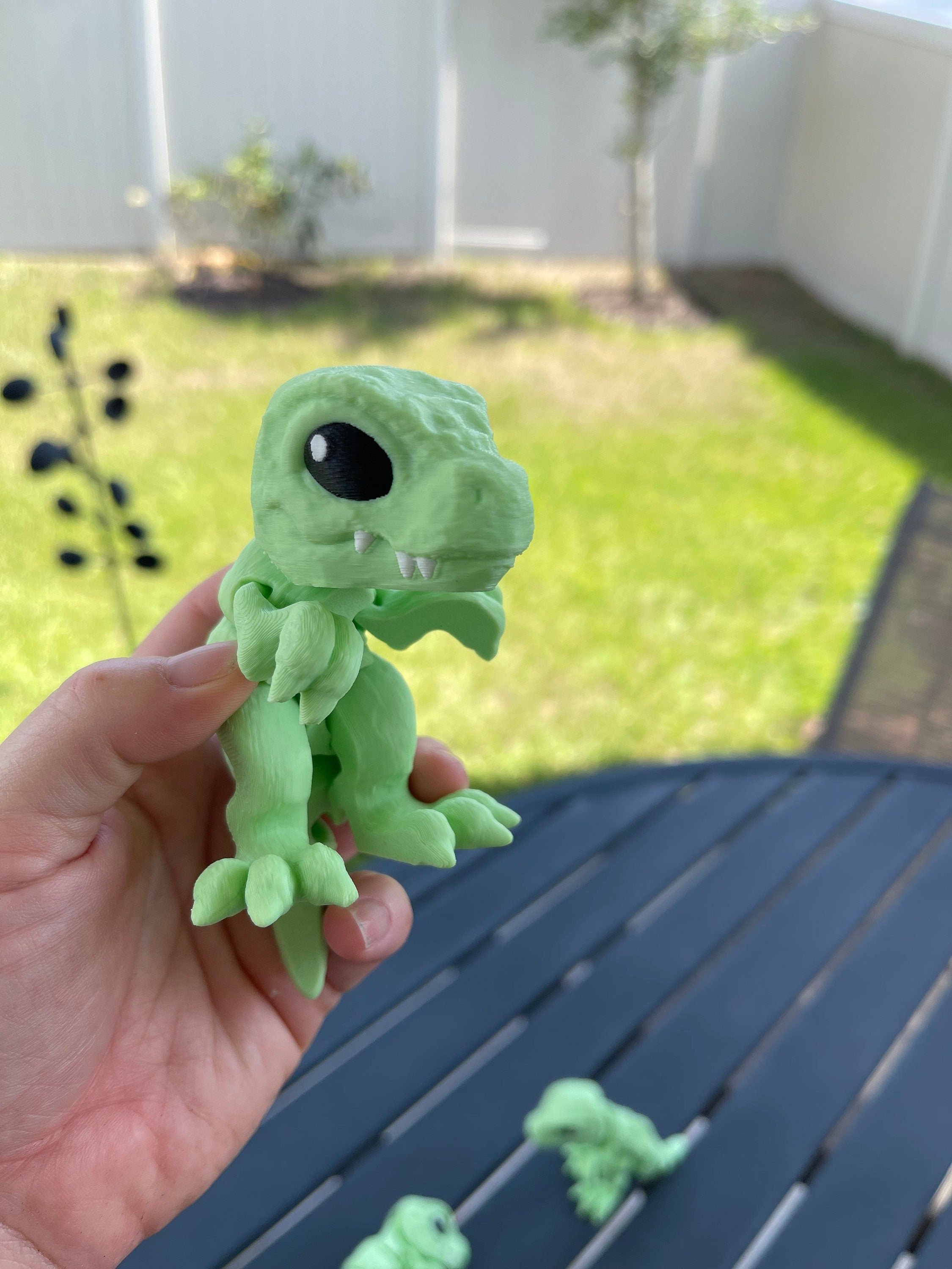 T-Rex 3D Printed Articulating small T-Rex Dinosaur Customizable Choose Color-Create Fantasy Crafts