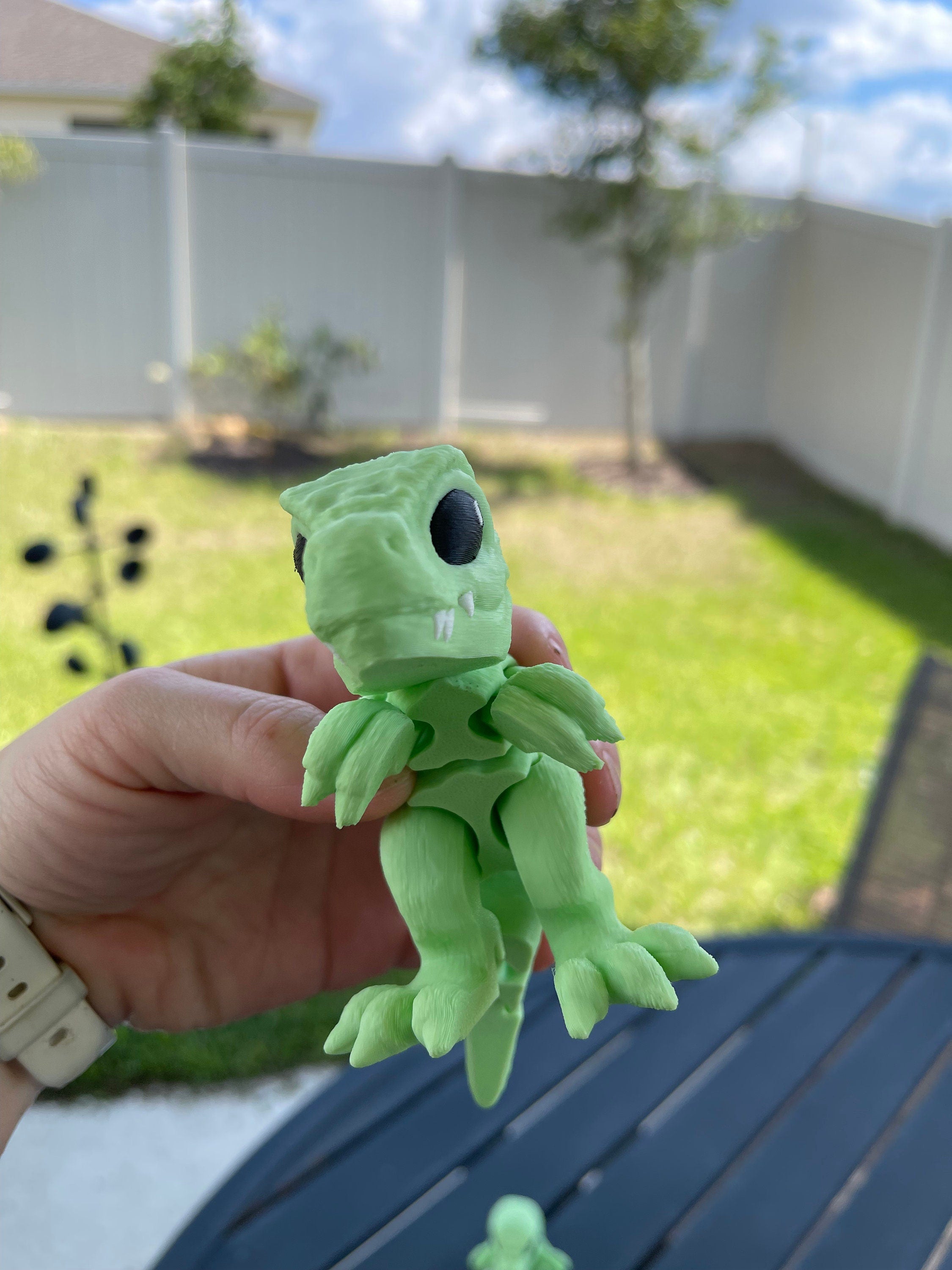 T-Rex 3D Printed Articulating small T-Rex Dinosaur Customizable Choose Color-Create Fantasy Crafts