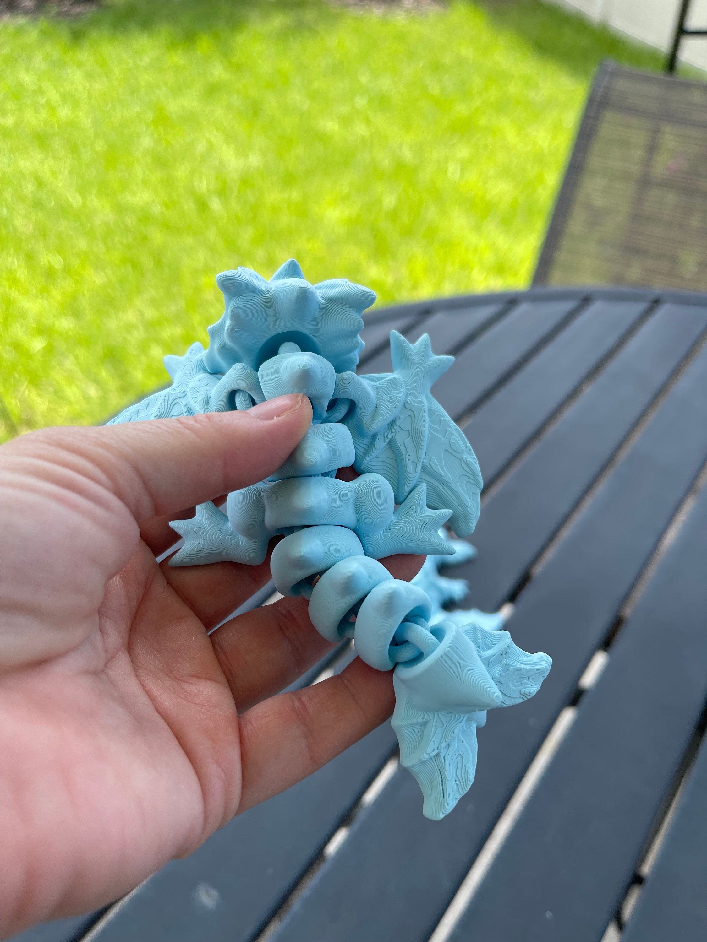3D Print Baby Articulating Wyvern Customizable Choose your own Color Bookself Decor Fidget Toy Gift-Create Fantasy Crafts