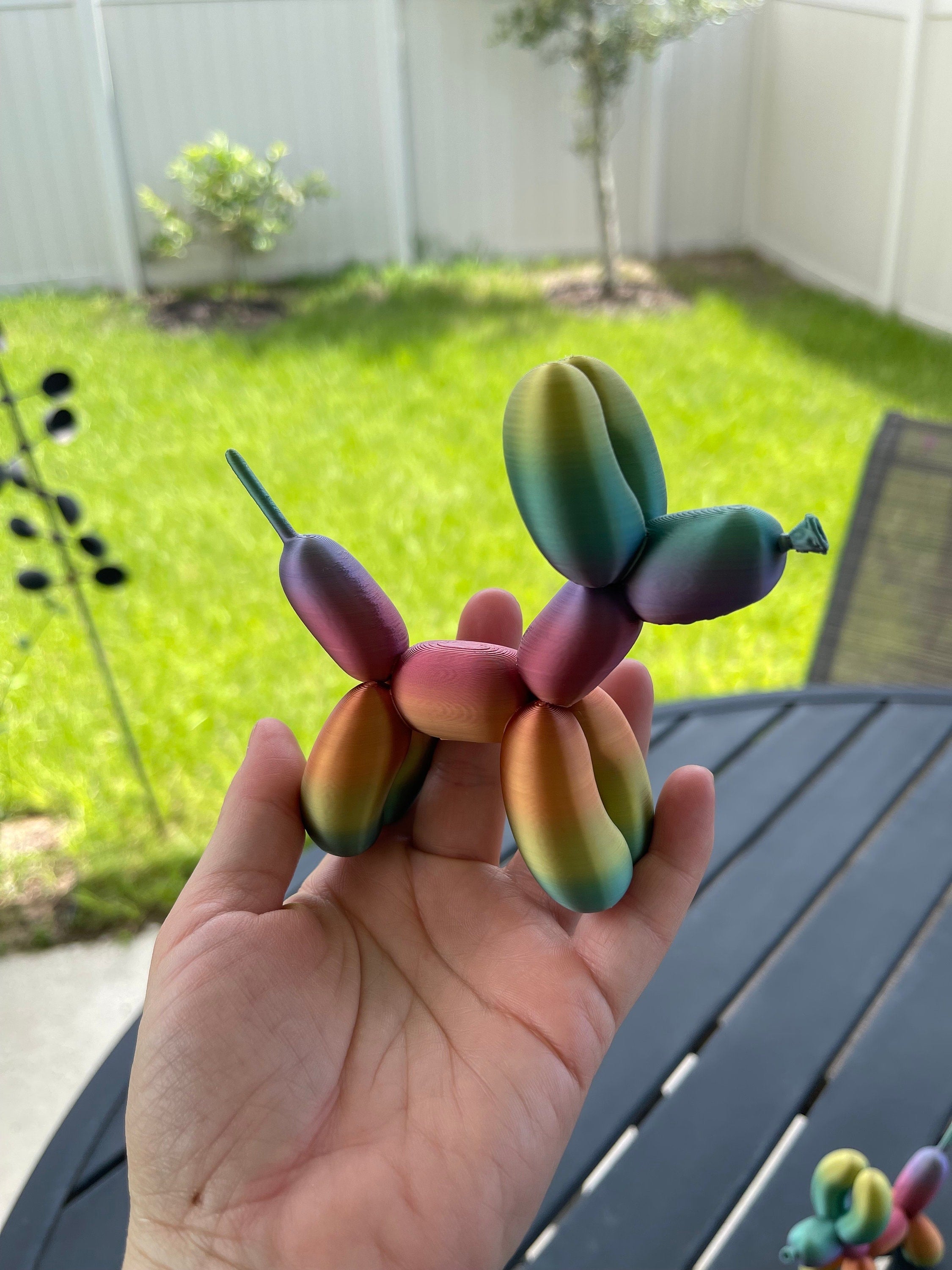 Cute 3d Print Balloon Dog Figurine - Customizable Color-Create Fantasy Crafts