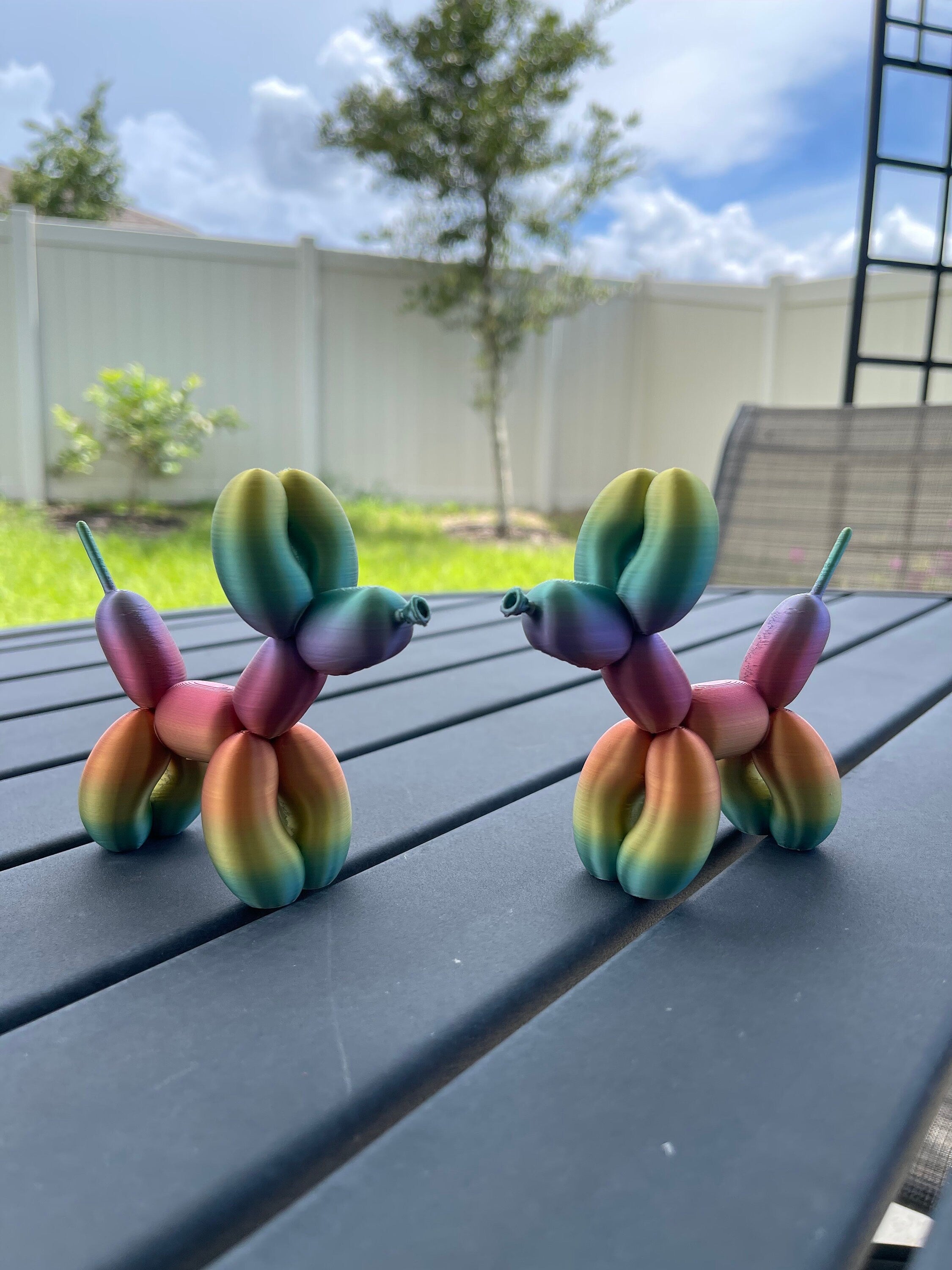 Cute 3d Print Balloon Dog Figurine - Customizable Color-Create Fantasy Crafts