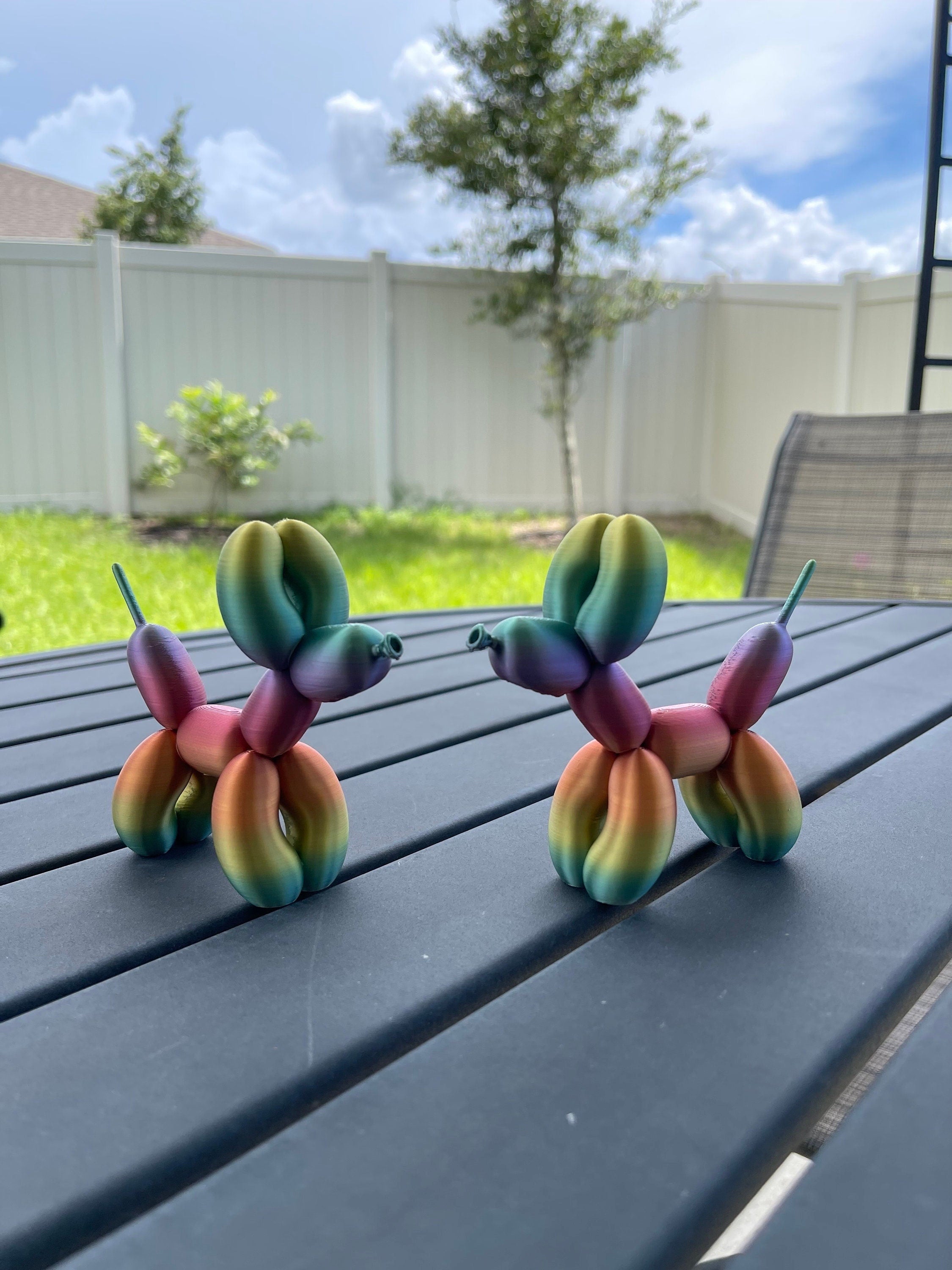 Cute 3d Print Balloon Dog Figurine - Customizable Color-Create Fantasy Crafts