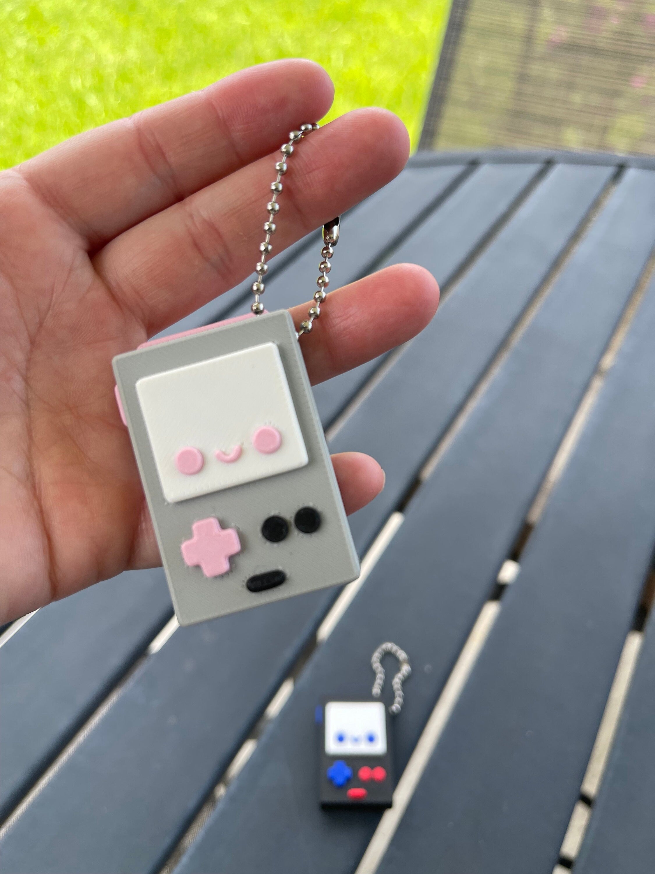 Cute Game Console Keychains 3d Print - Customizable Colors-Create Fantasy Crafts