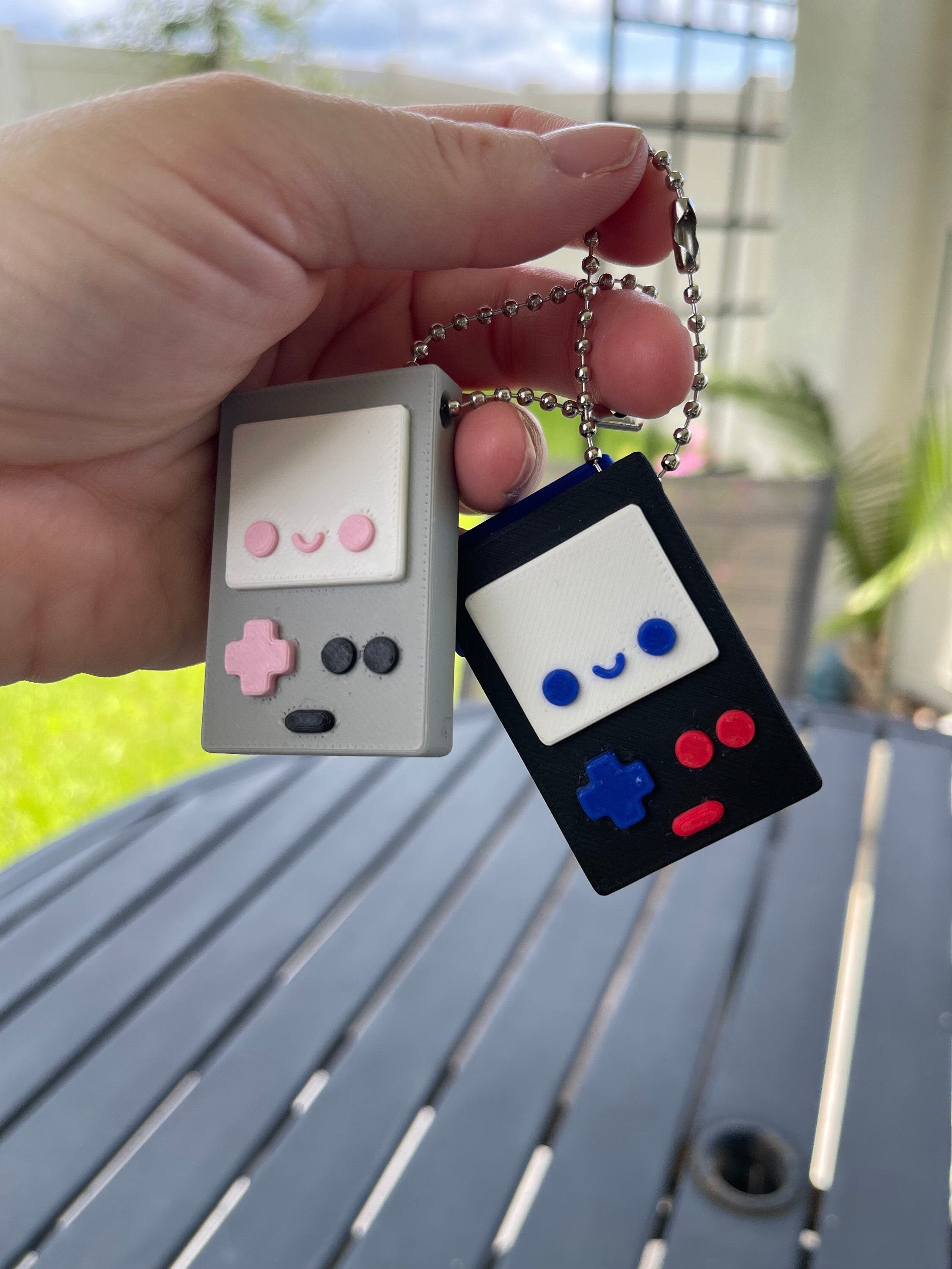 Cute Game Console Keychains 3d Print - Customizable Colors-Create Fantasy Crafts