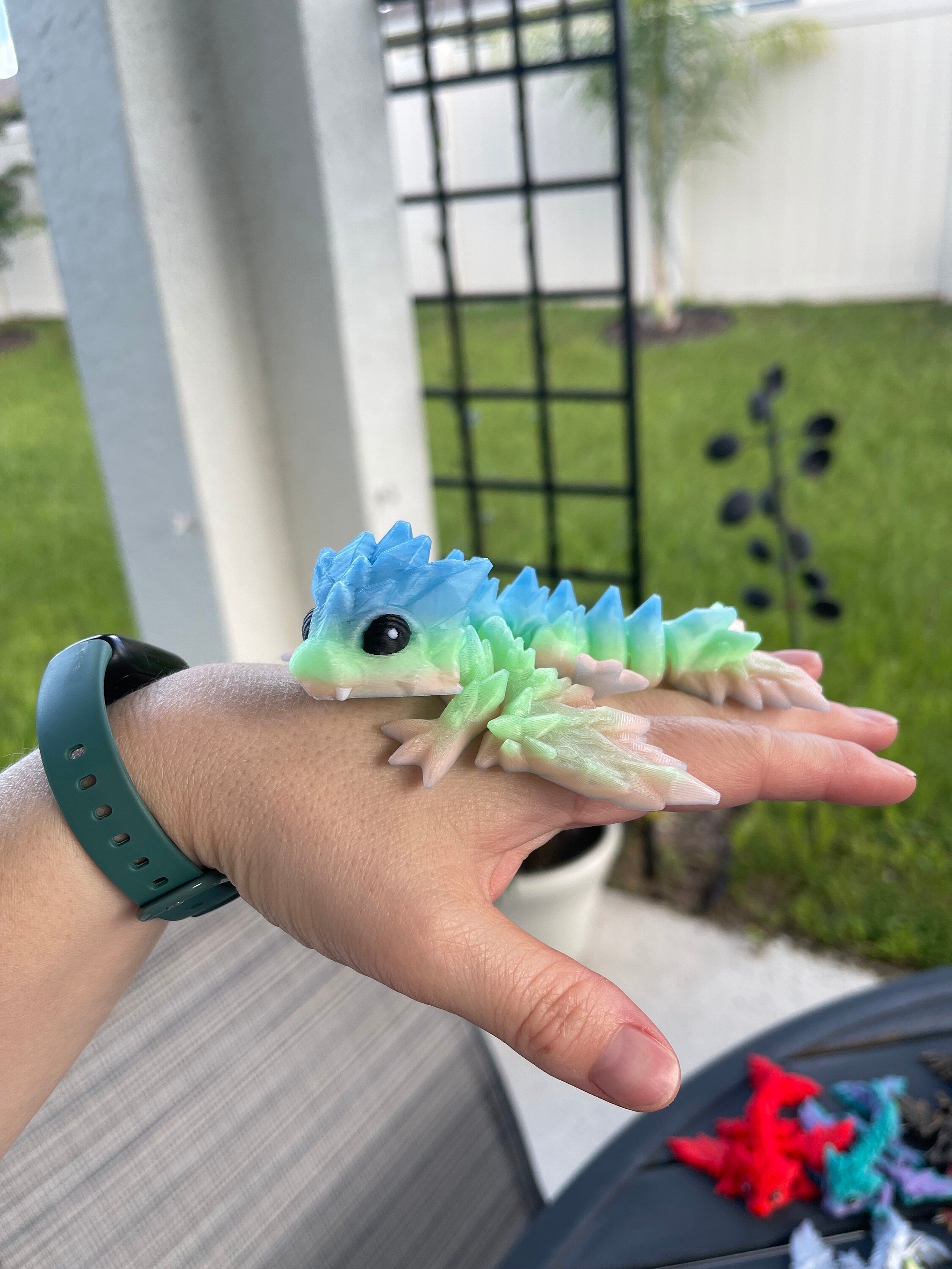 3D Print Baby Articulating Dragon Customizable Choose your own Color Bookself Decor Fidget Toy Gift-Create Fantasy Crafts
