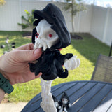 Grim Reaper Articulated 3D Print Includes Mini Book & Cup Desk Decor Horror Goth Fidget Creepy Cute-Create Fantasy Crafts