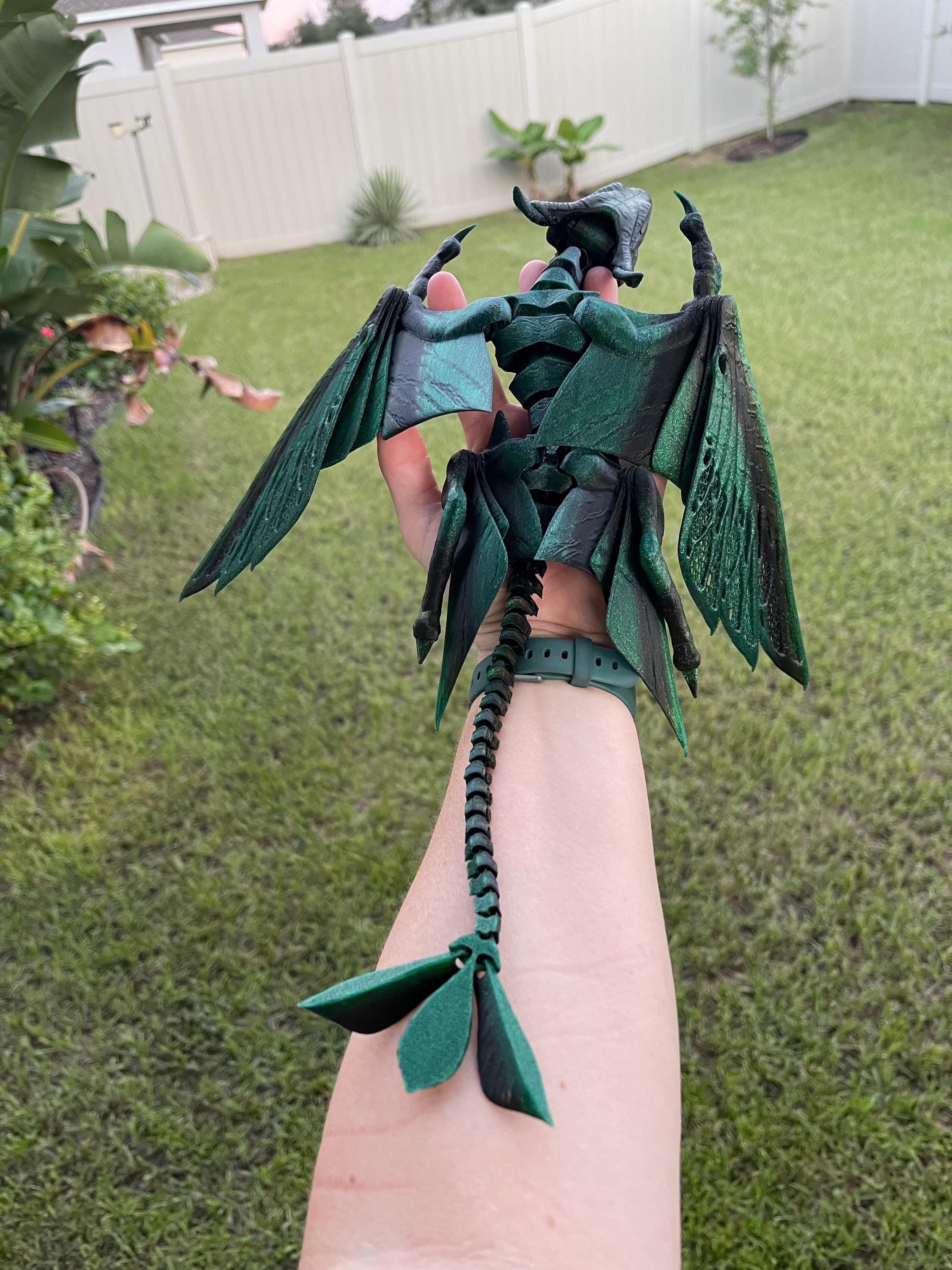 Lizard Dragon 3D Print Articulating Customizable You Choose Color-Create Fantasy Crafts