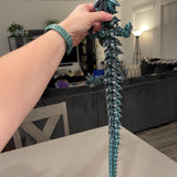 3D Printed Long Articulating Dragon Customizable Choose Color-Create Fantasy Crafts