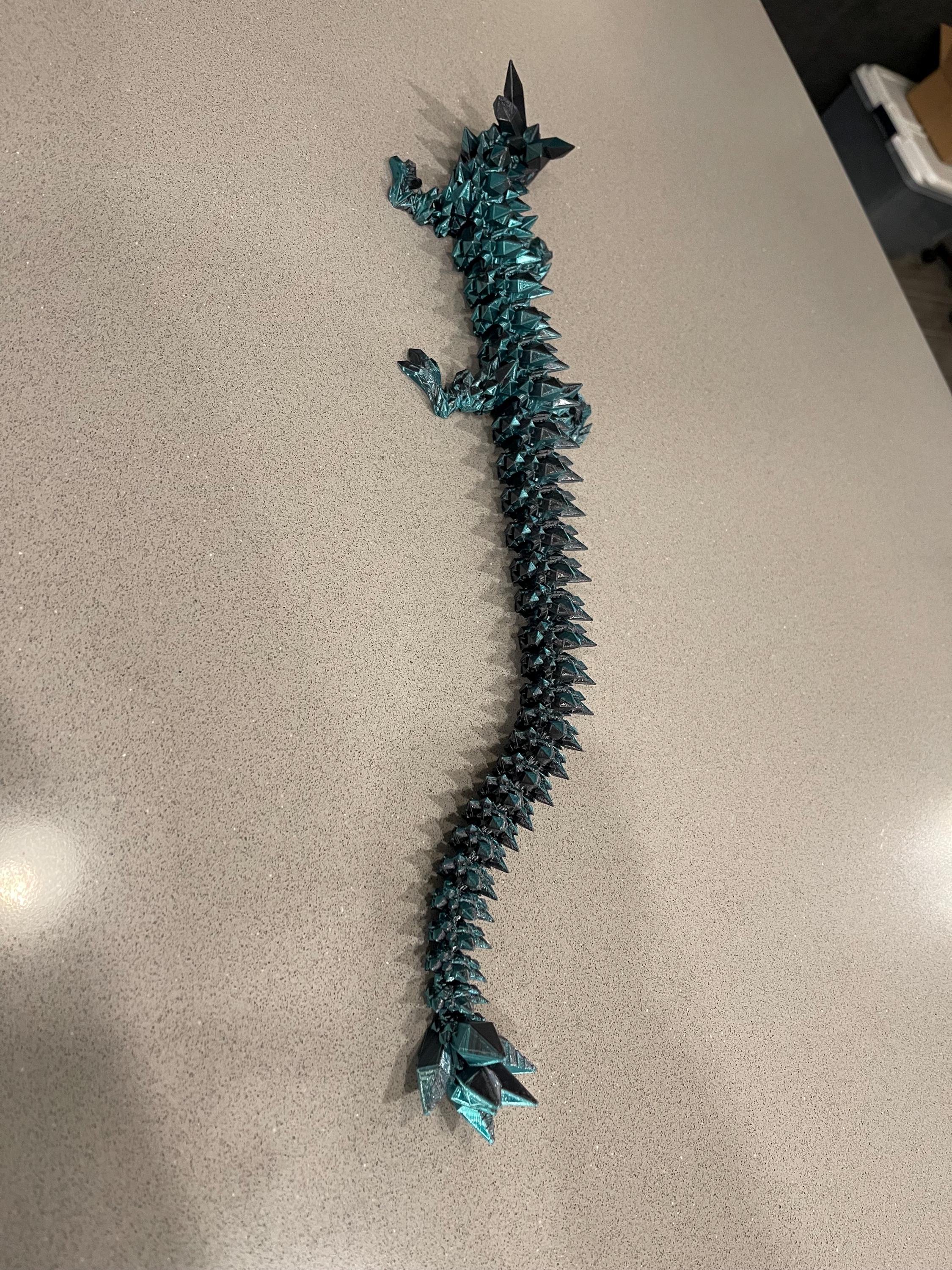 3D Printed Long Articulating Dragon Customizable Choose Color-Create Fantasy Crafts