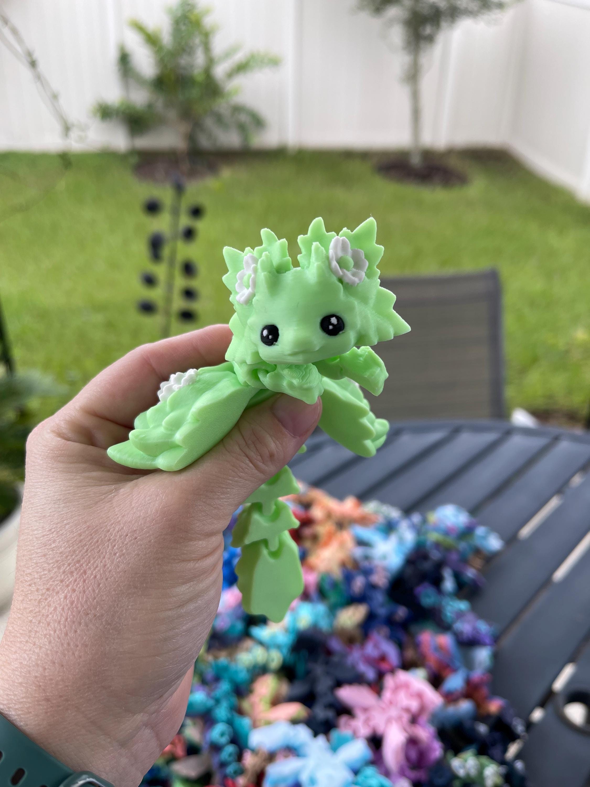 Mystery Surprise - Cute Mini Kosha Axolotl Flower Dragon 3D Print-Create Fantasy Crafts