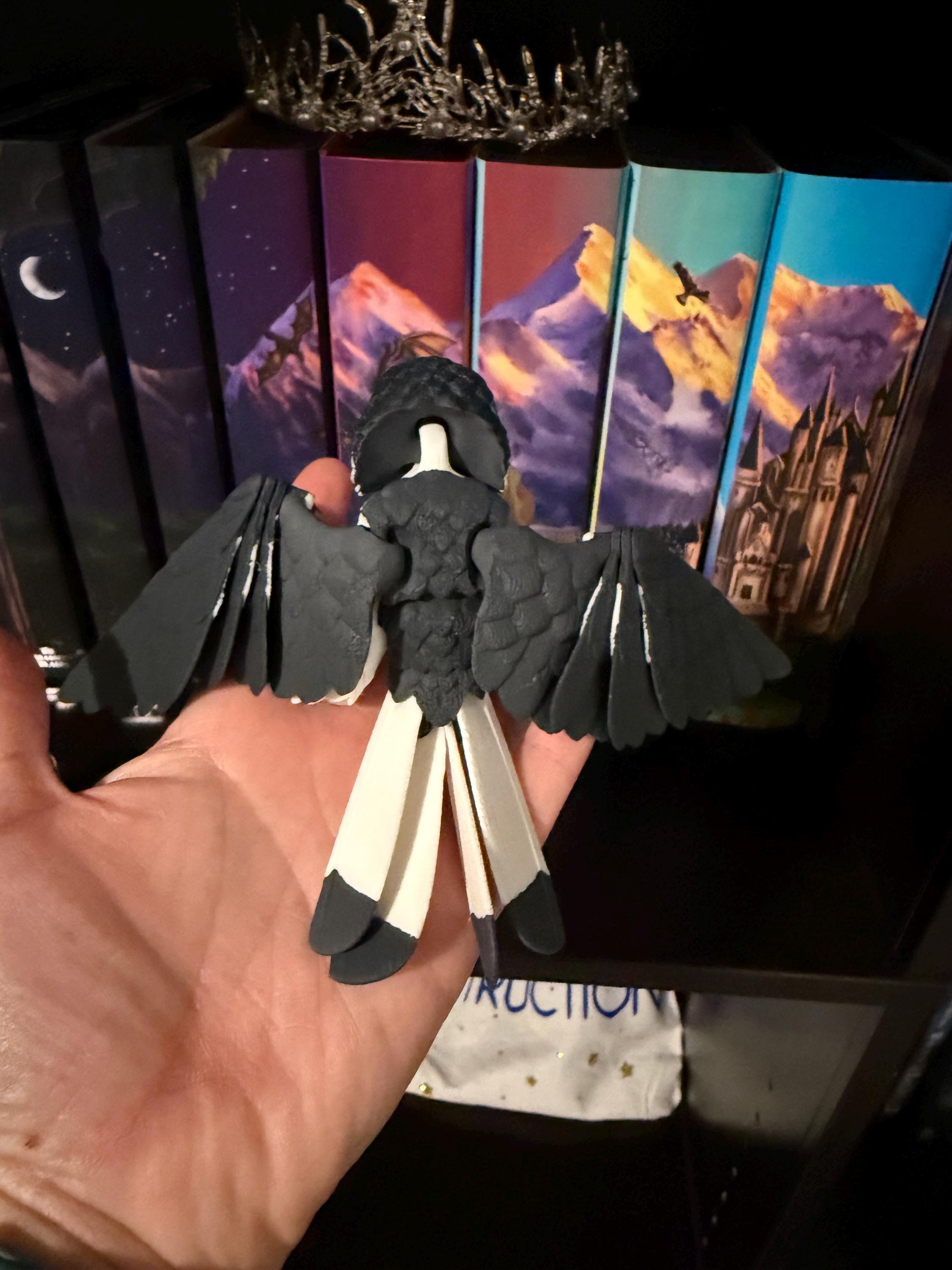White Tail Hawk Falcon Articulating 3d Print Bookshelf Decor-Create Fantasy Crafts