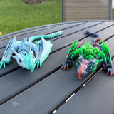 Fierce Wyvern Dragon 3D Print Articulating Customizable You Choose Color-Create Fantasy Crafts