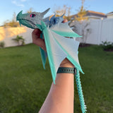 Fierce Wyvern Dragon 3D Print Articulating Customizable You Choose Color-Create Fantasy Crafts
