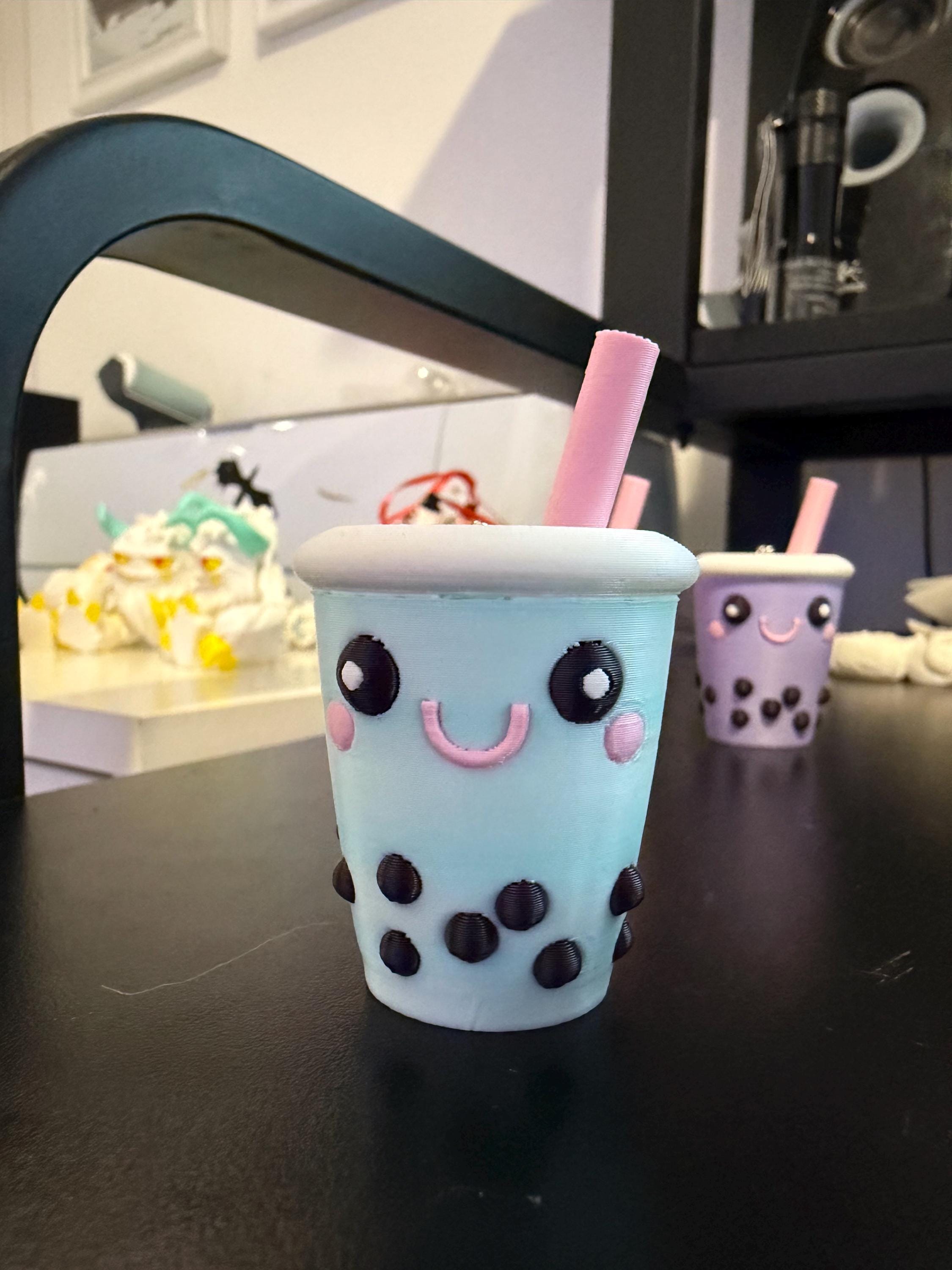 Cute Bubble Tea Boba Tea Milk Tea Keychains 3d Printed-Create Fantasy Crafts