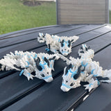 Moon Baby Dragon Articulating 3D Print Gift Toy Decor Glow in Dark-Create Fantasy Crafts