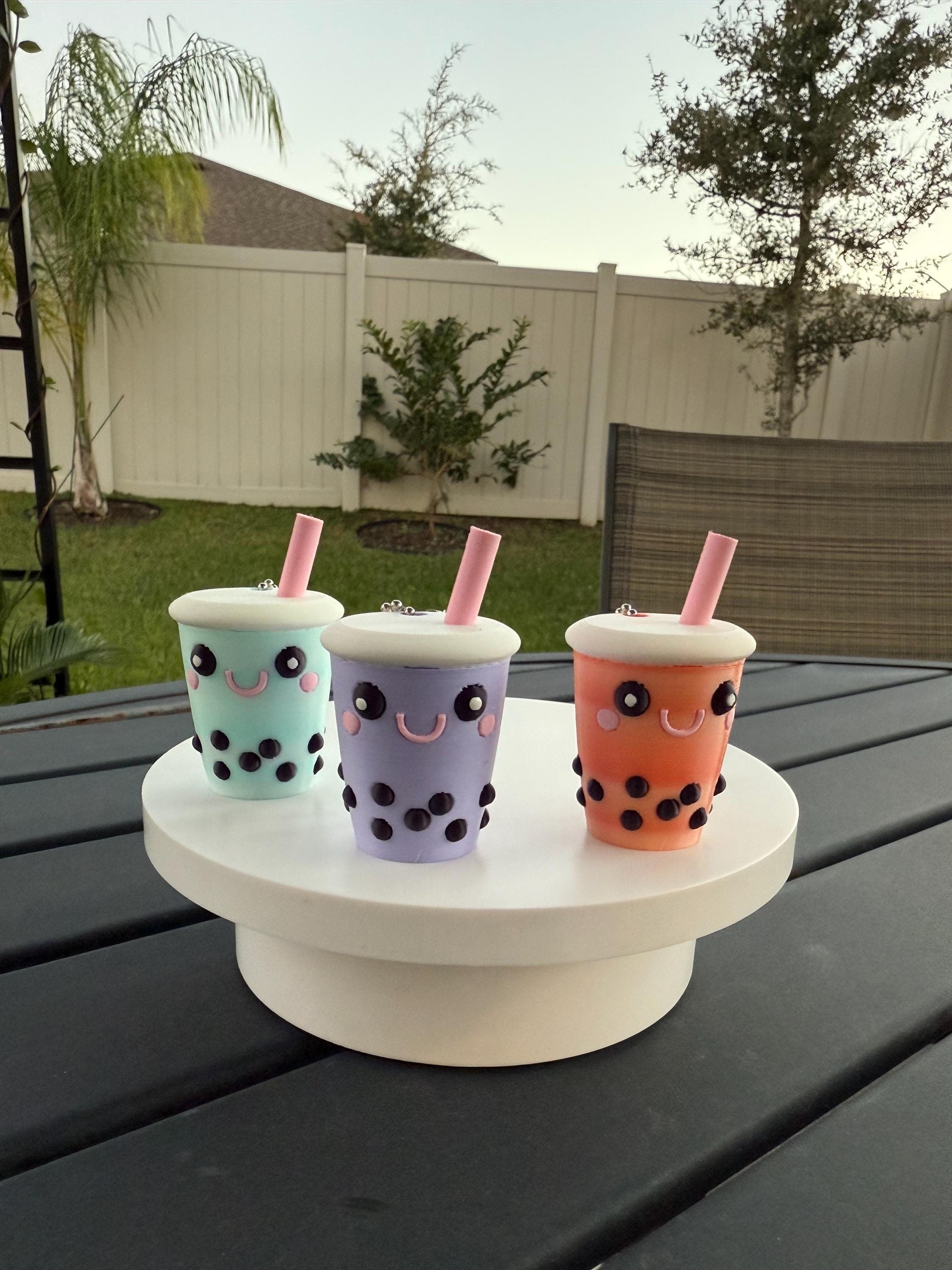 Cute Bubble Tea Boba Tea Milk Tea Keychains 3d Printed-Create Fantasy Crafts