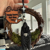 Reaper Drinking Tea - Decorative Mini Wreaths - Customizable-Create Fantasy Crafts