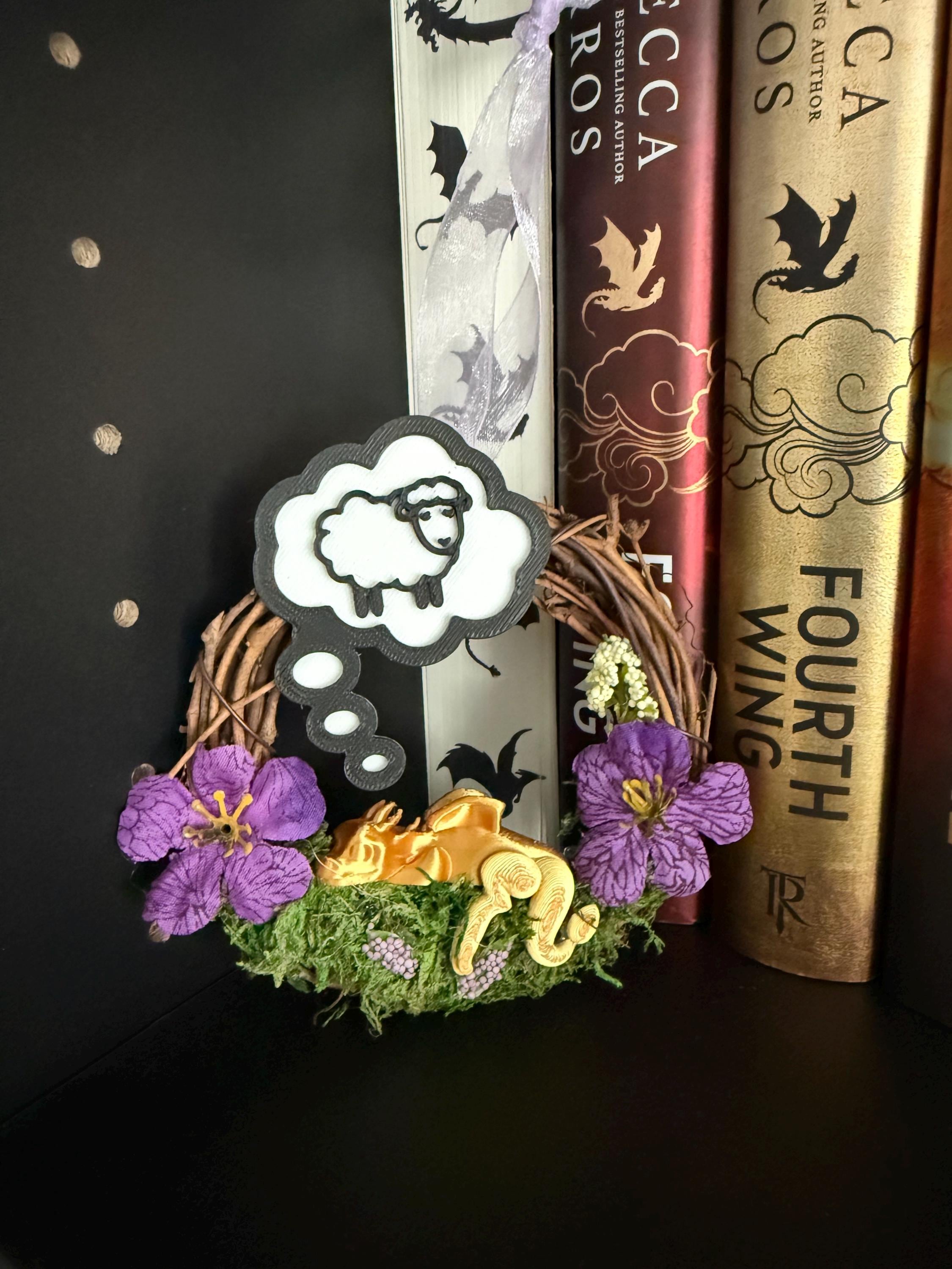 Sleeping Dragon Decorative Mini Wreaths - Customizable-Create Fantasy Crafts